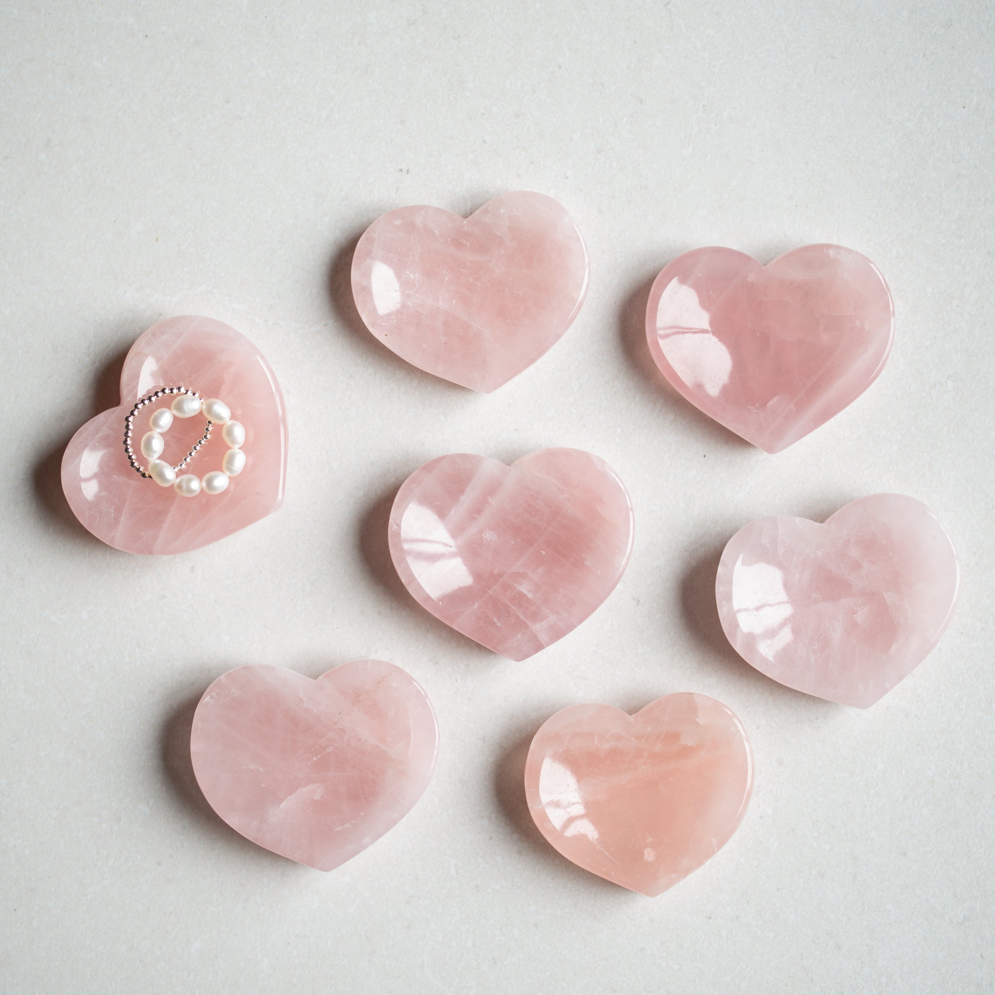 Rose Quartz Heart Dish