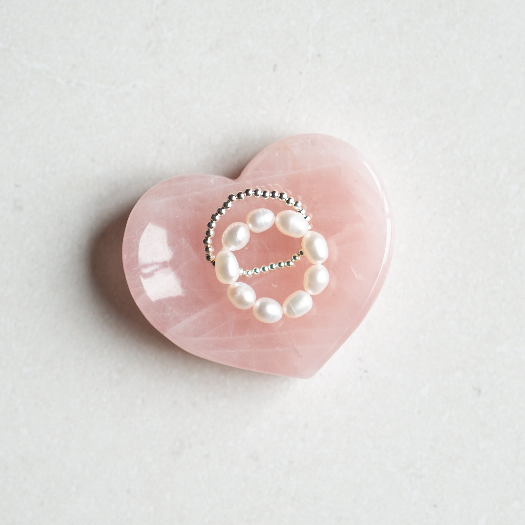 Rose Quartz Heart Dish