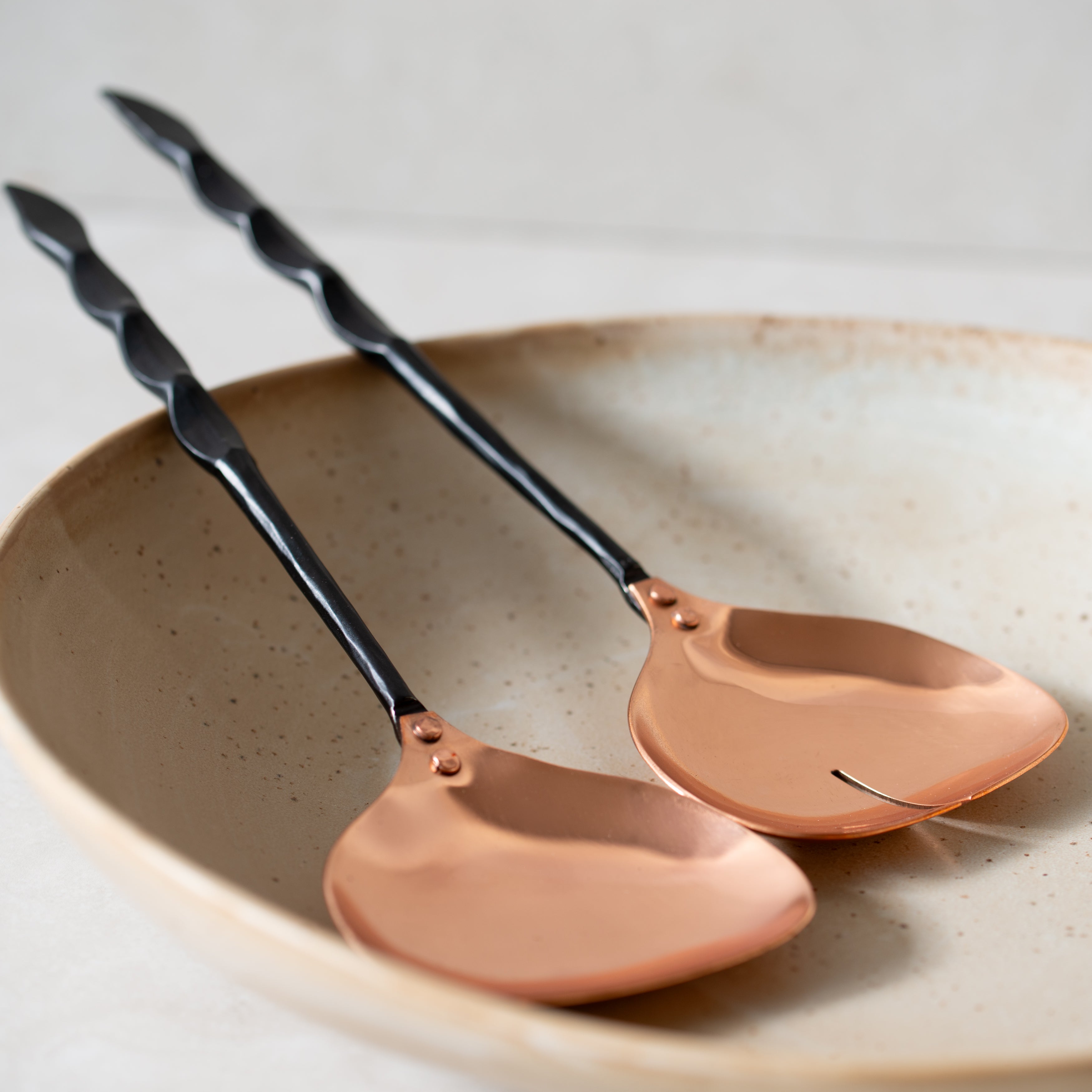 Forged Serveware | Pitala Copper Salad Servers