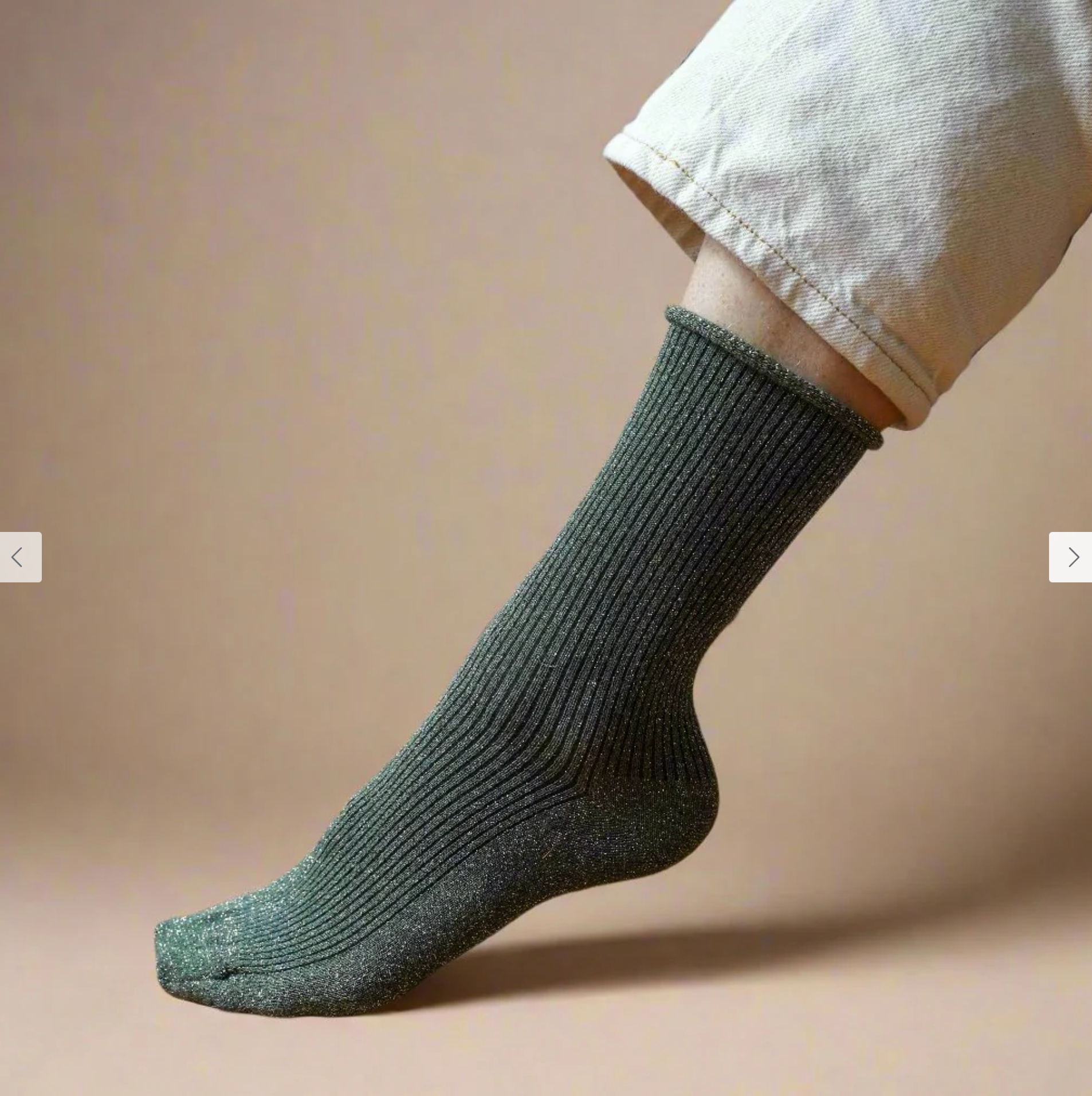 Klue Socks | Glitter Lurex | Khaki
