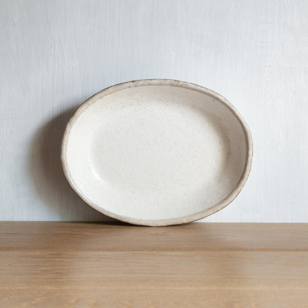 Japanese Ceramics | Shirokaratsu | Large Serving Dish