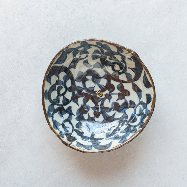 Japanese Ceramics | Sometsuke Karakusa Bowl | Large