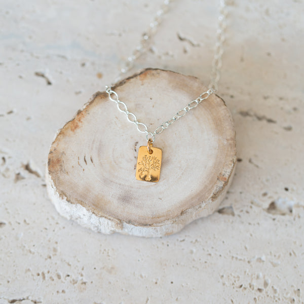 Sterling Silver Necklace | Tree Pendant