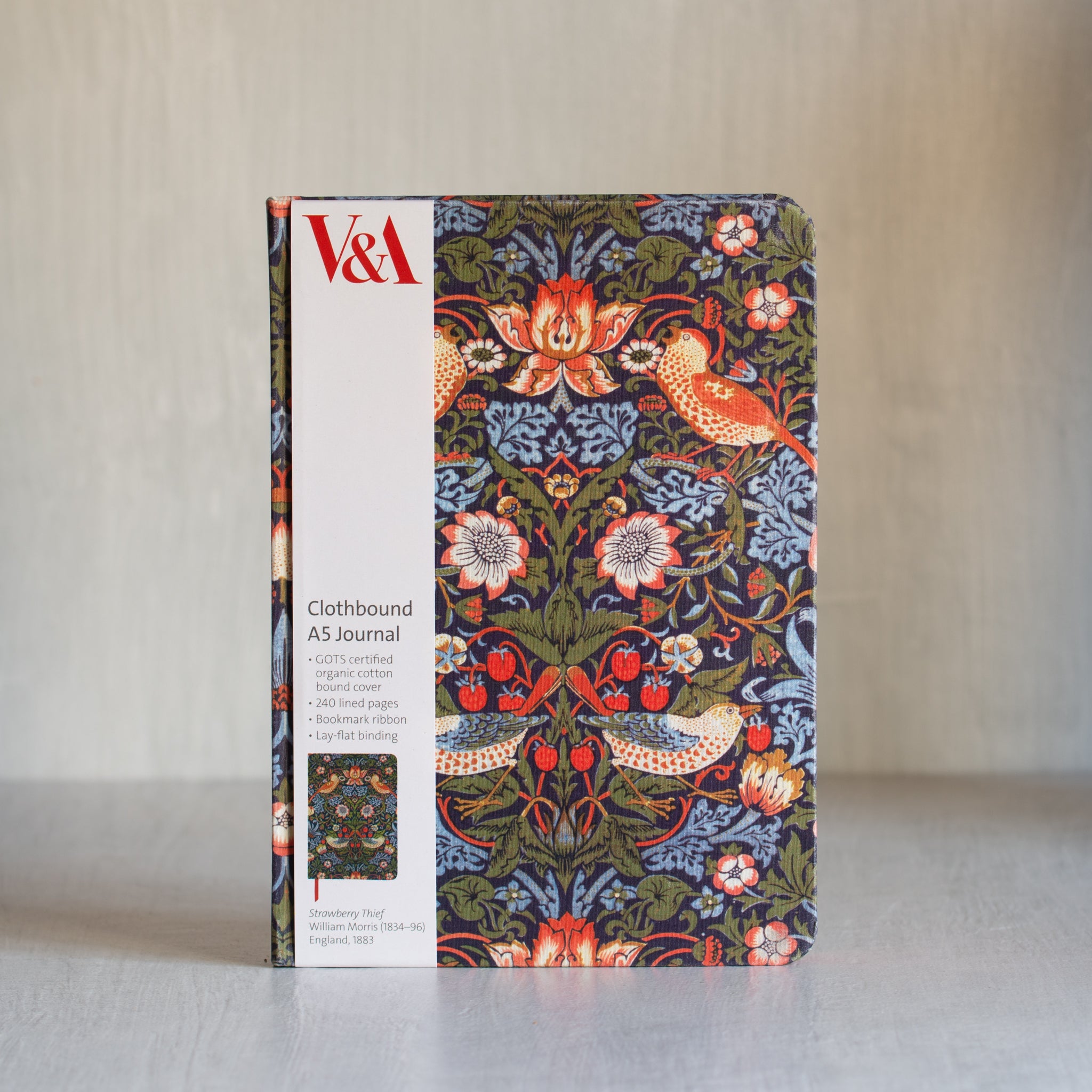 Clothbound Journal | A5 | Strawberry Thief