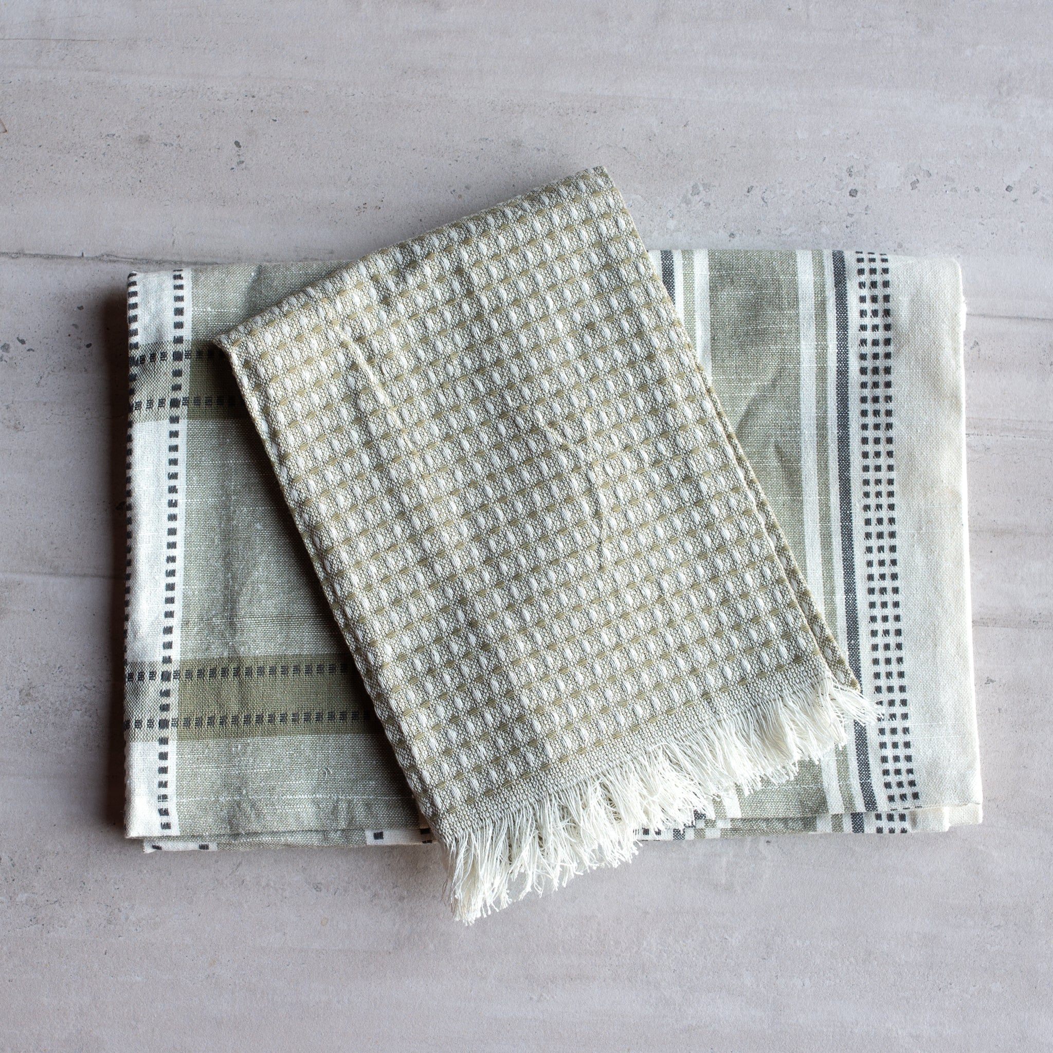 Kya Tea Towel Set of 3 | Olive