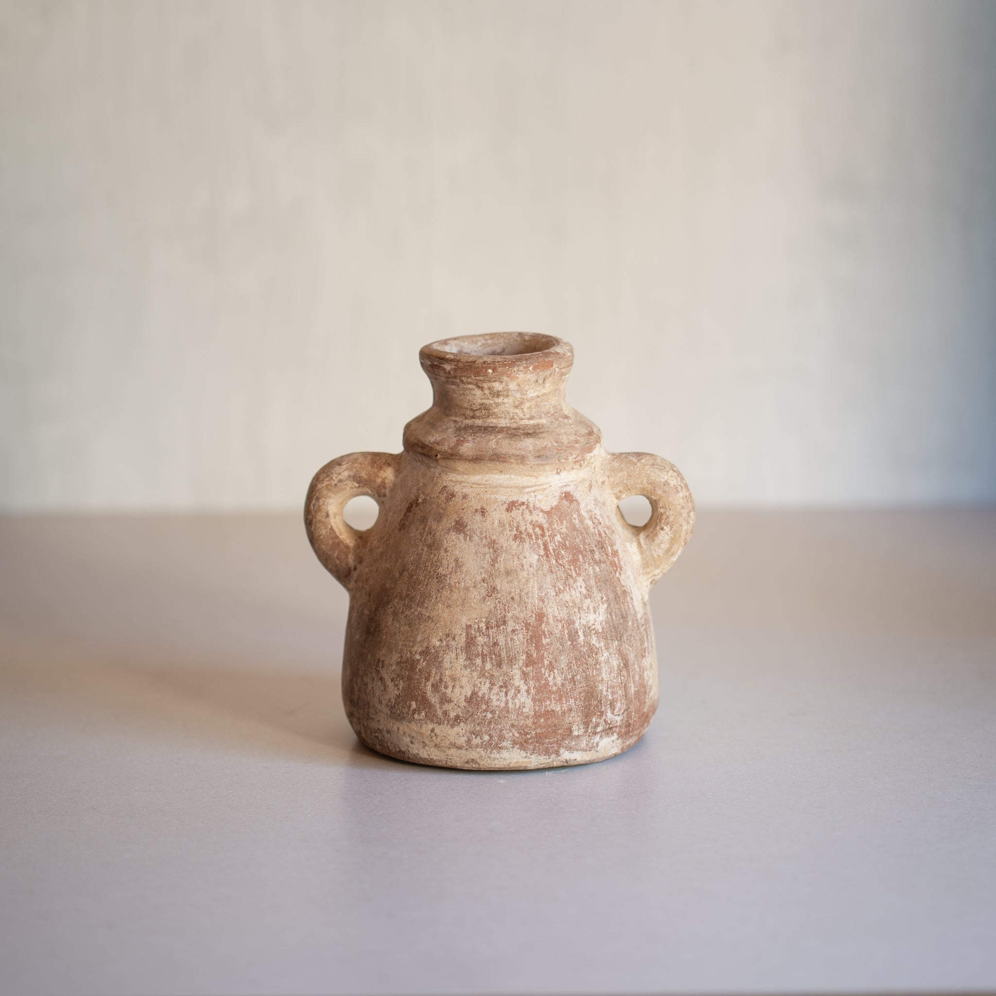 Rustic Terracotta Pot | Little Vase with Handles