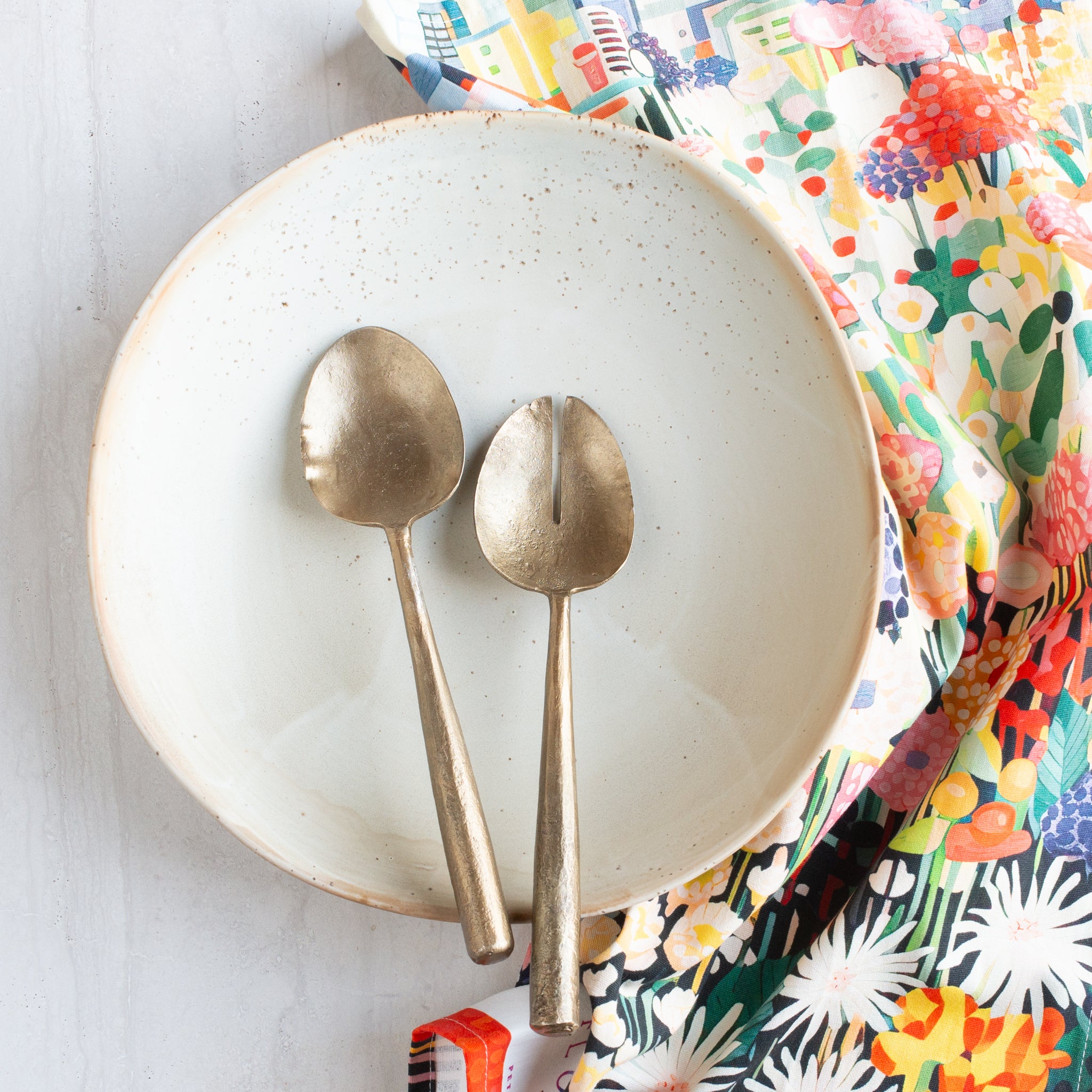 Flower Market Cotton Tea Towel