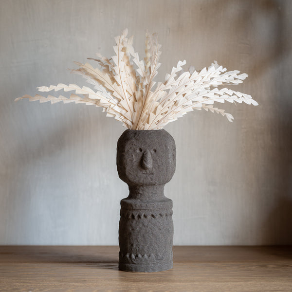 Walter Stoneware Vase | Matte Black