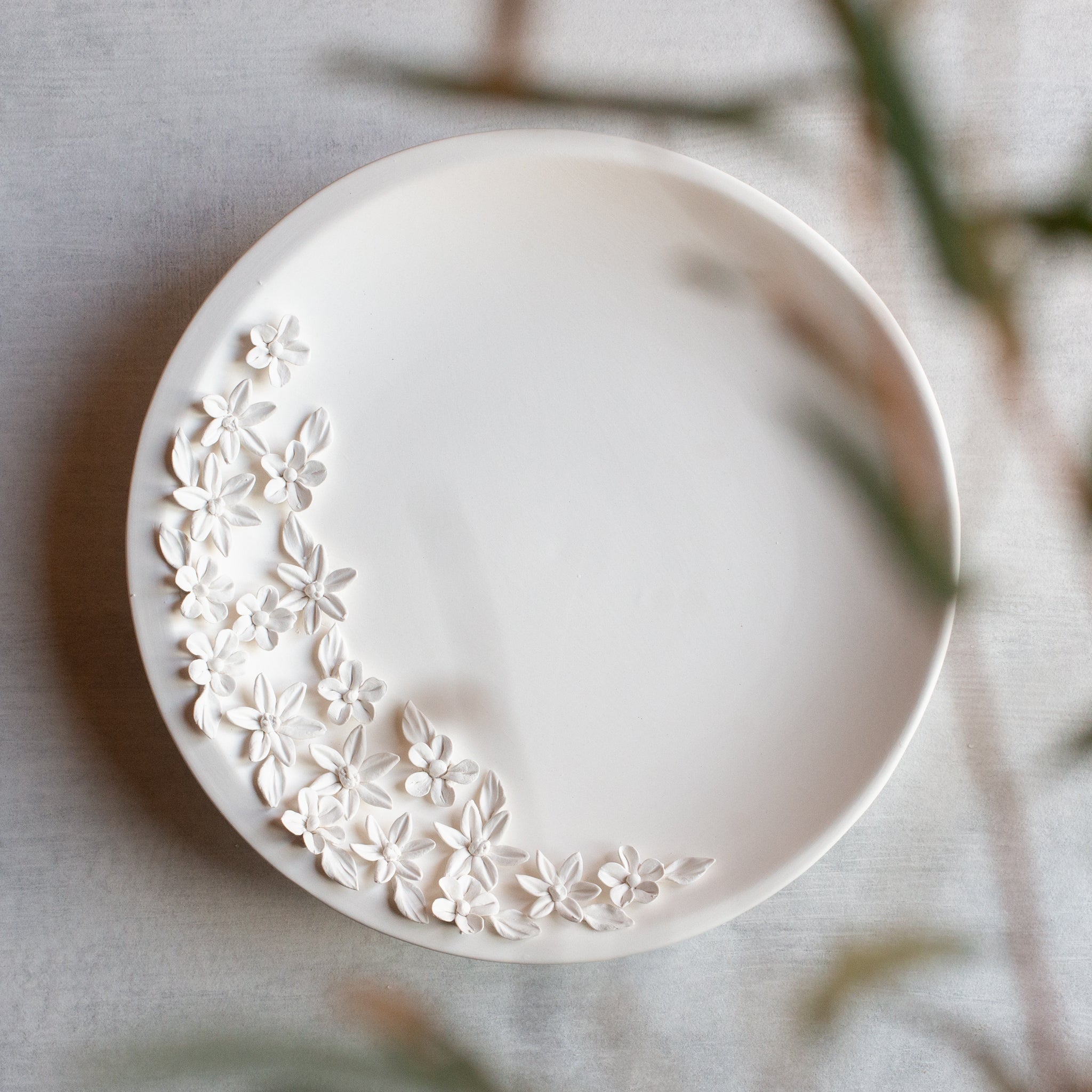Ceramic Floral Plate