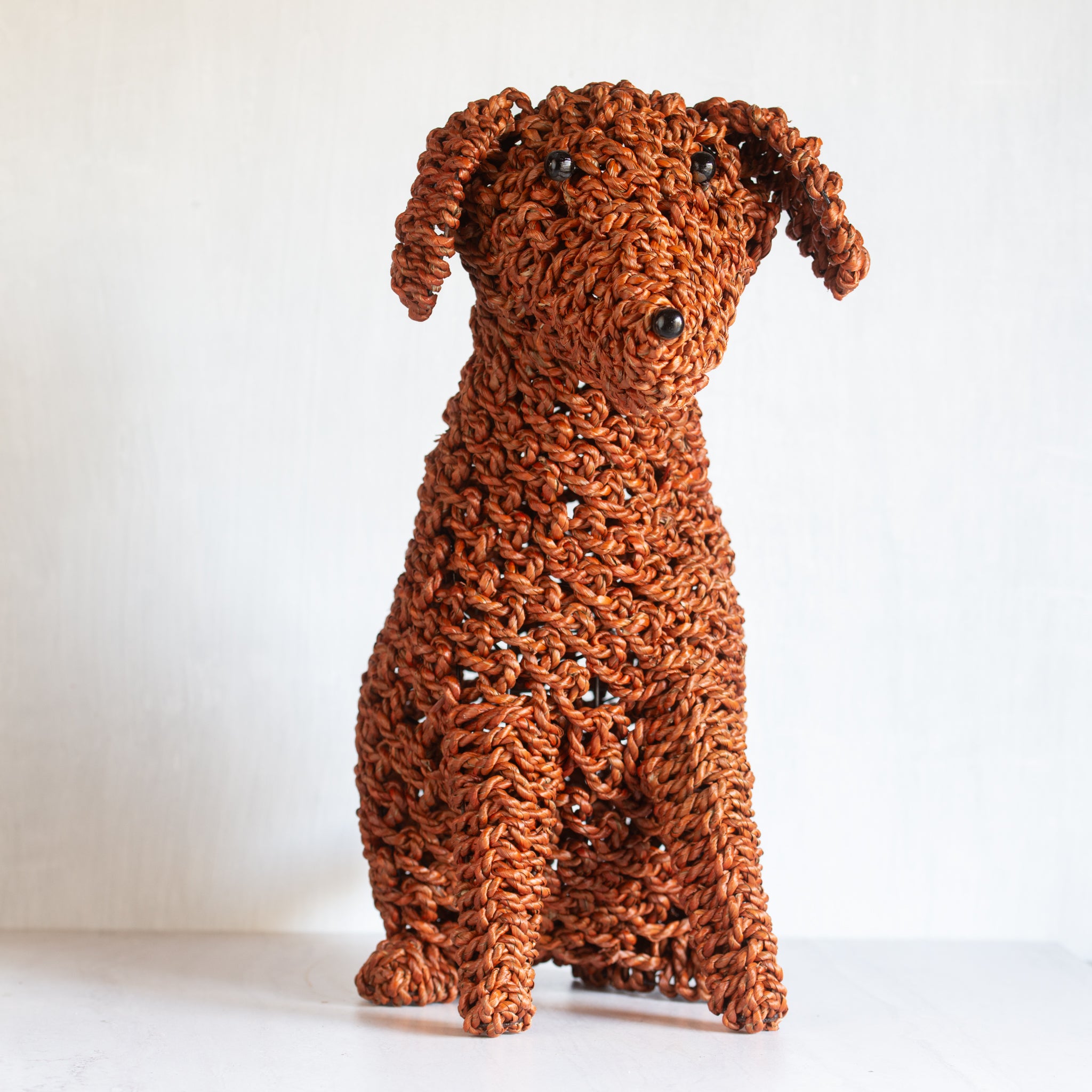Woven Seagrass Dog | Large - Auburn Brown