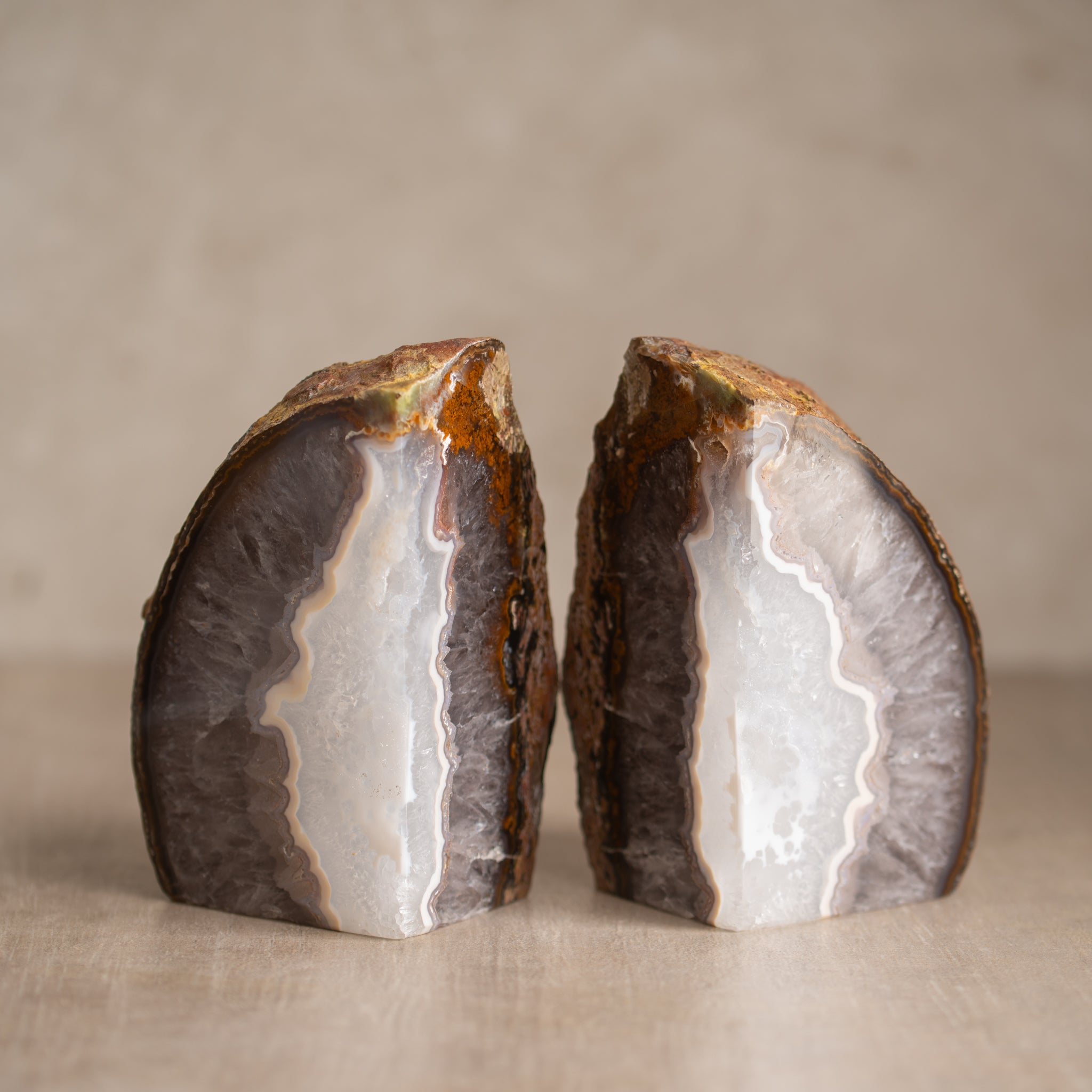 Agate Bookends | B