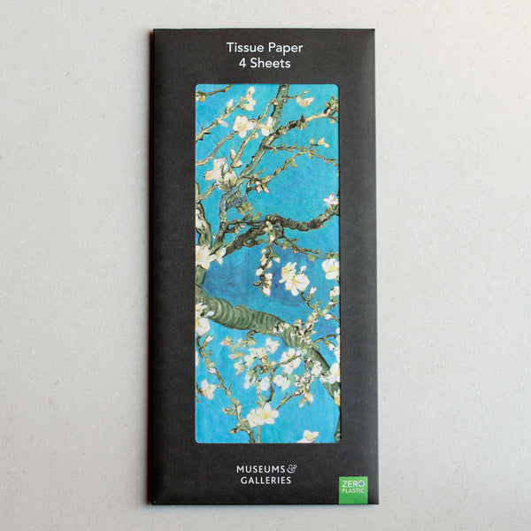 Printed Tissue Paper NZ Almonds Branches in Bloom Folklore