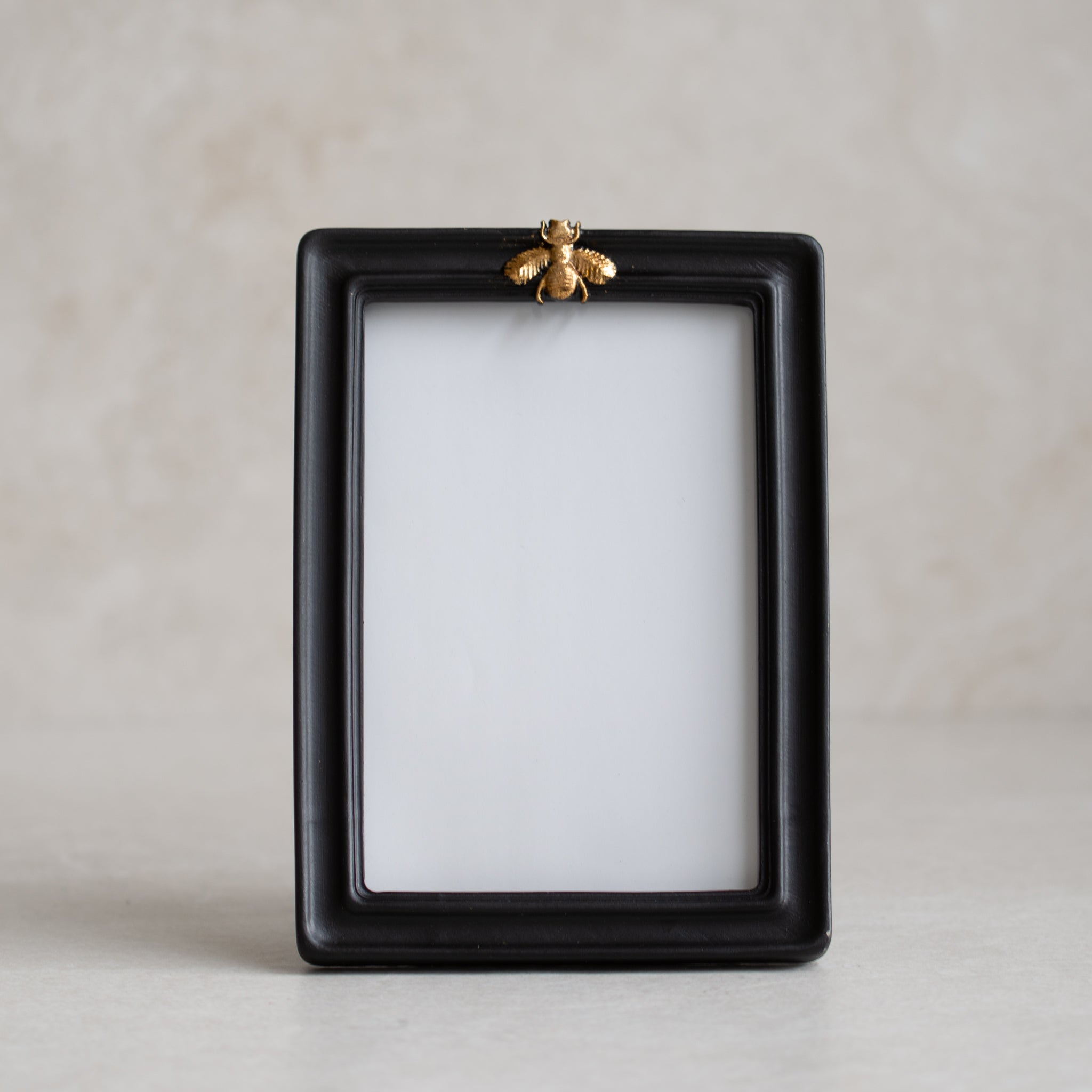 Black Photo Frame | Gold Bee | Medium