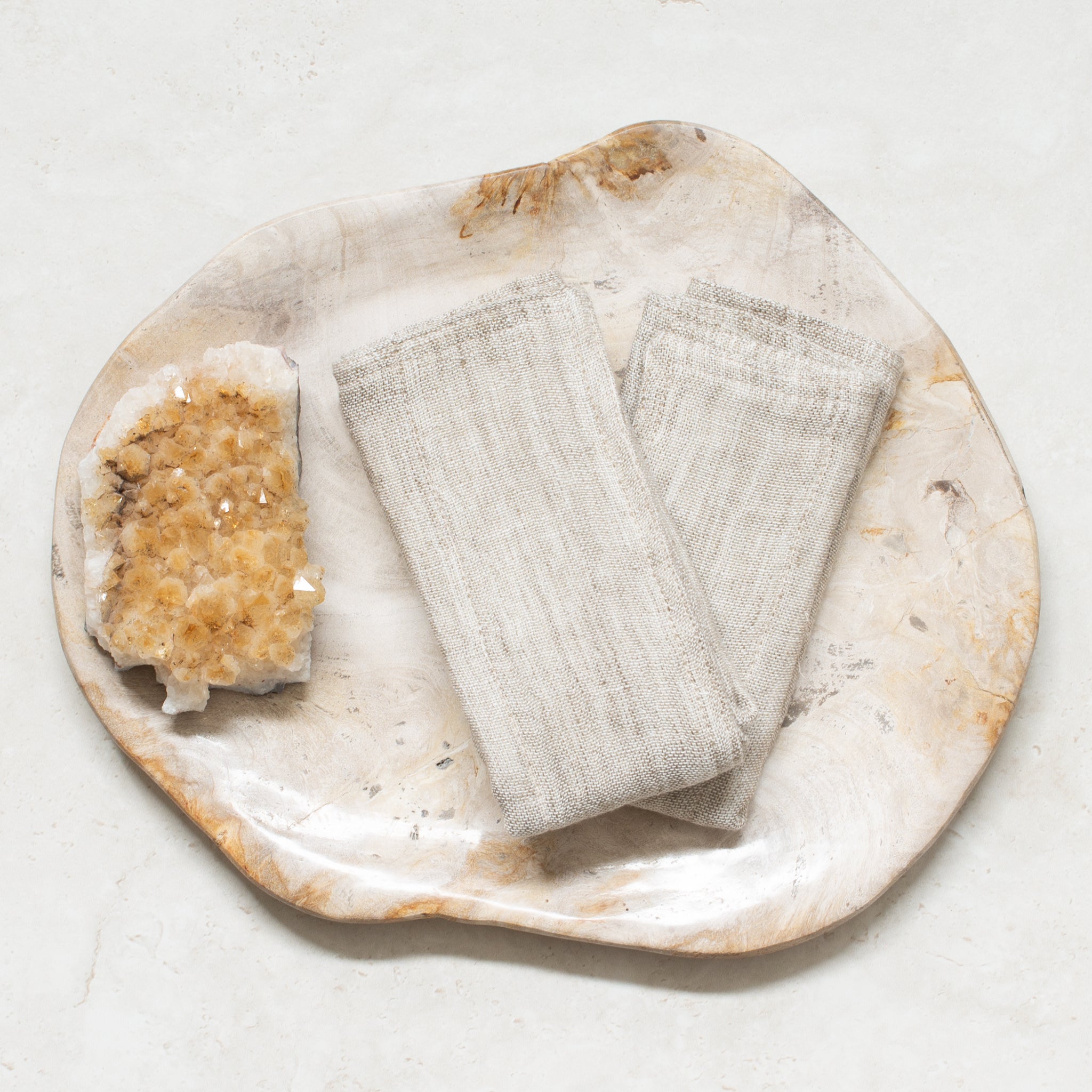 Linen + Cotton Face Washer | Thyme