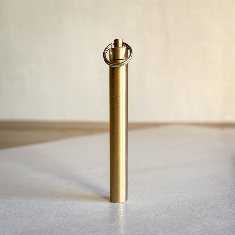 Brass Toothpick Holder / Keyring
