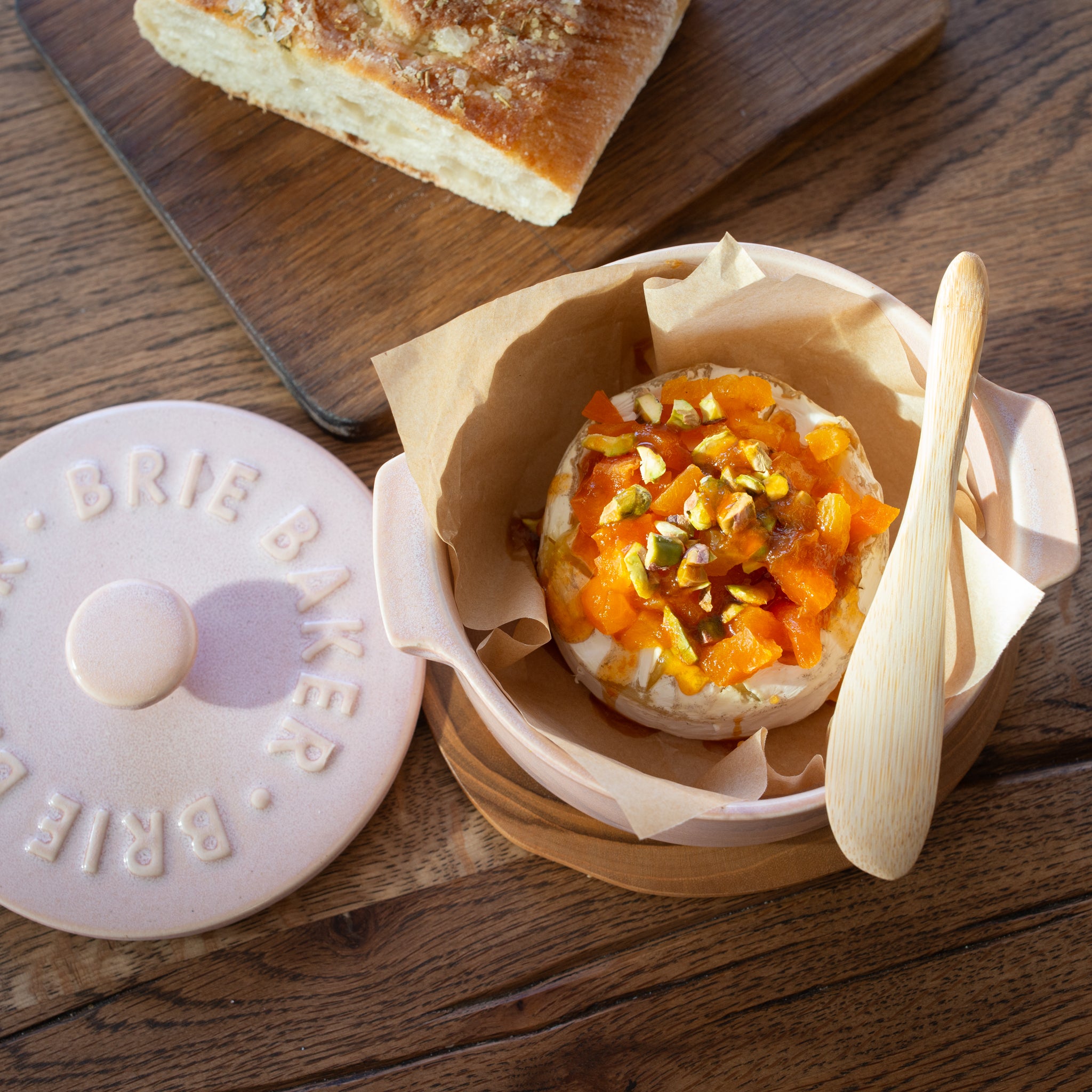 Ceramic Brie Baker| Rosa