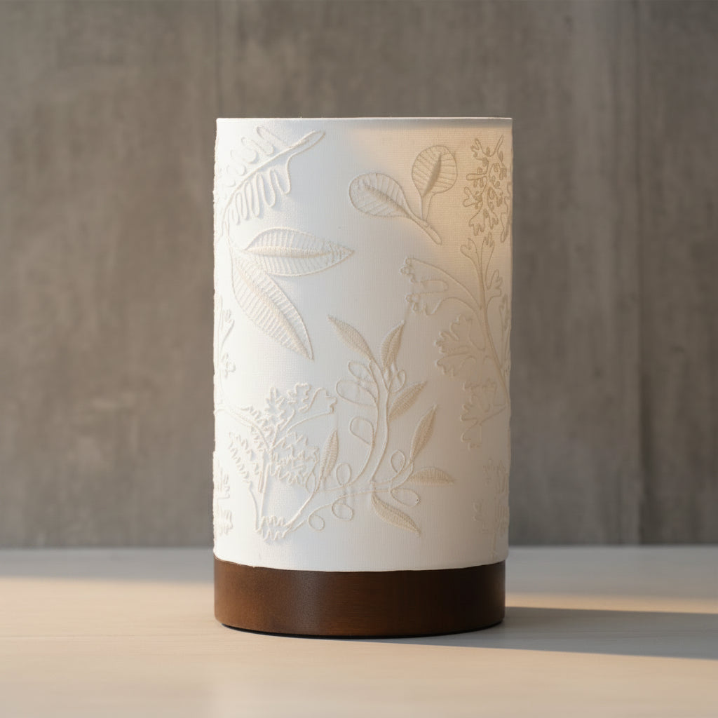 Broderi | Cyllndrical Table Lamp | Piante