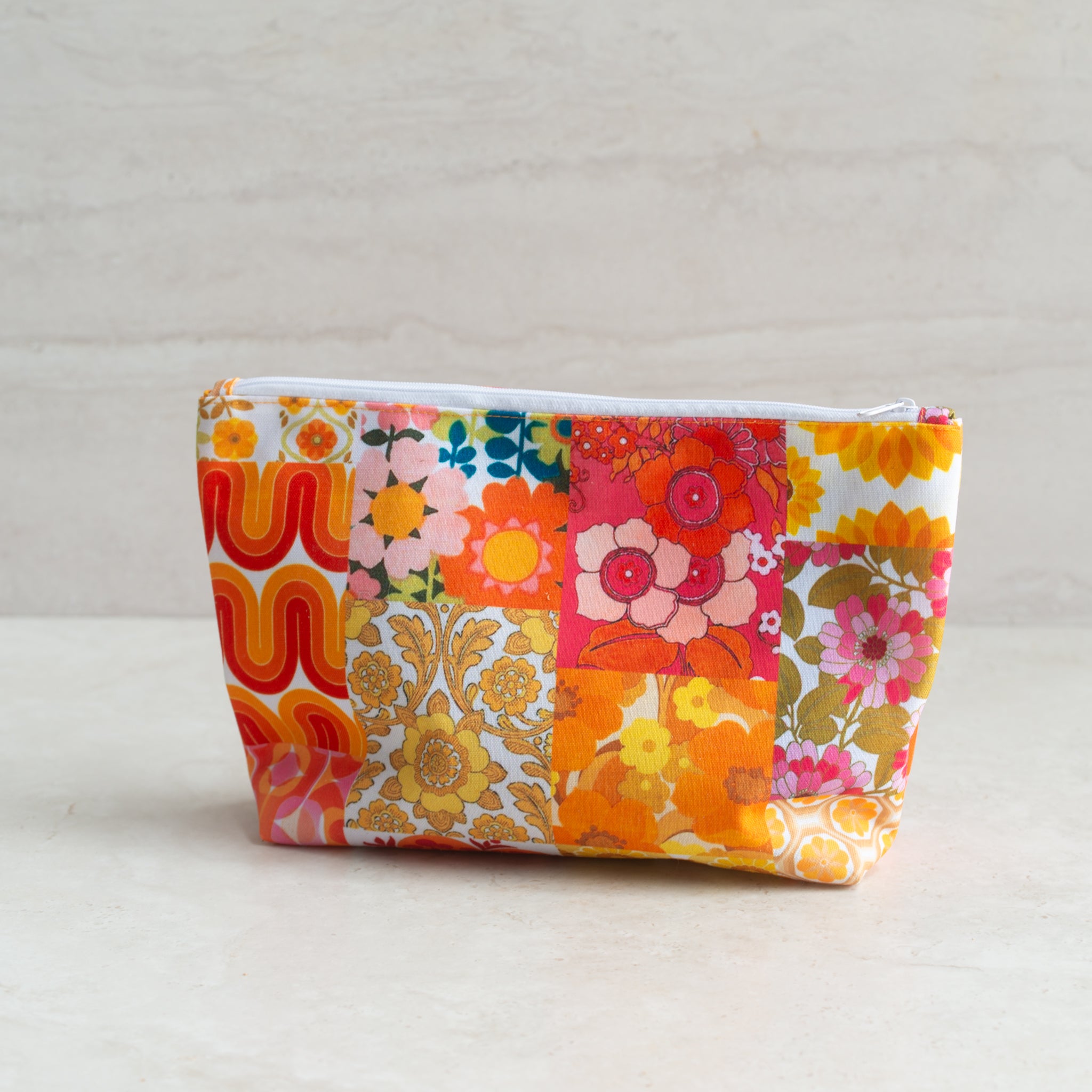 Canvas Make Up Bag | 70's Orange