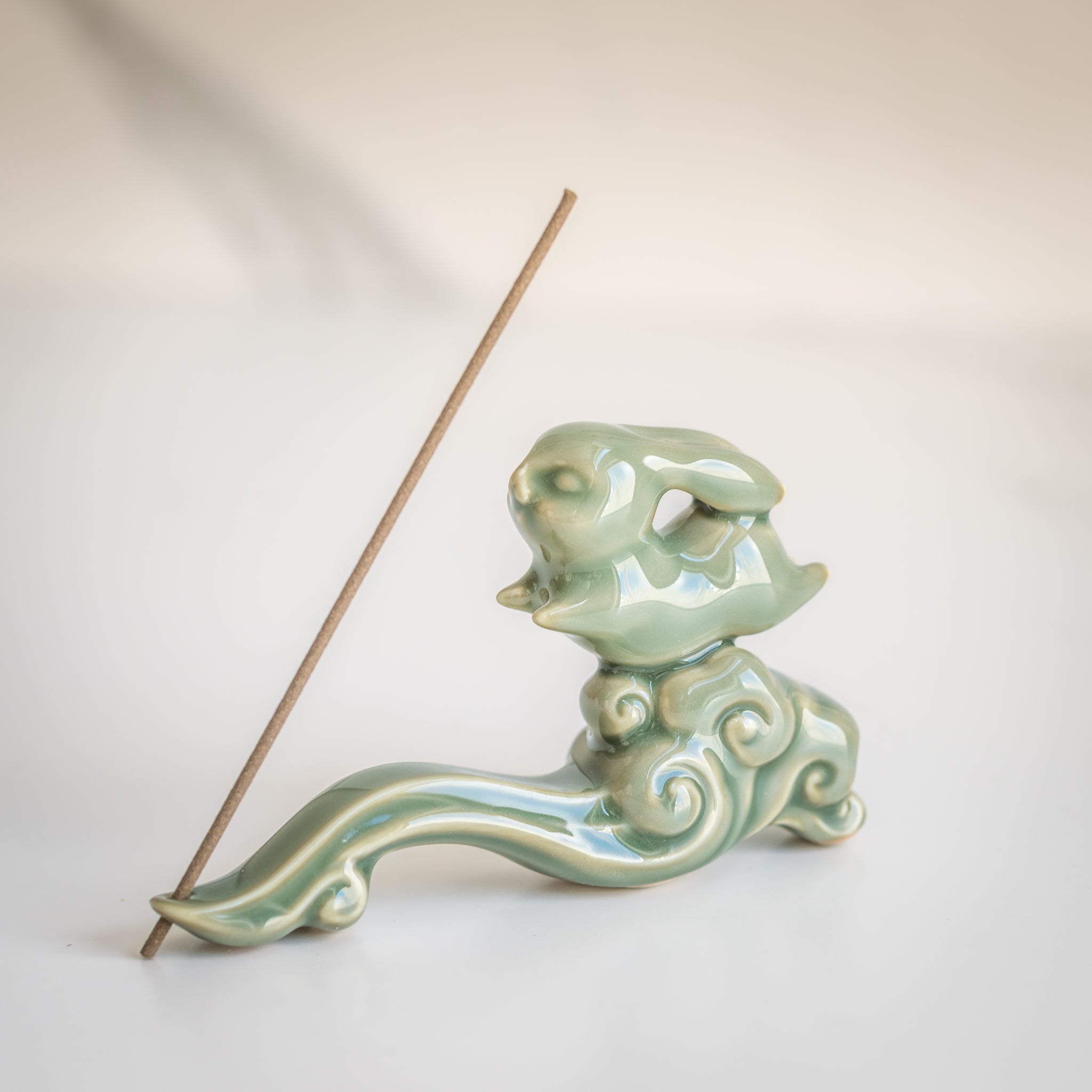 Incense Holder | Celadon Cloud Rabbit