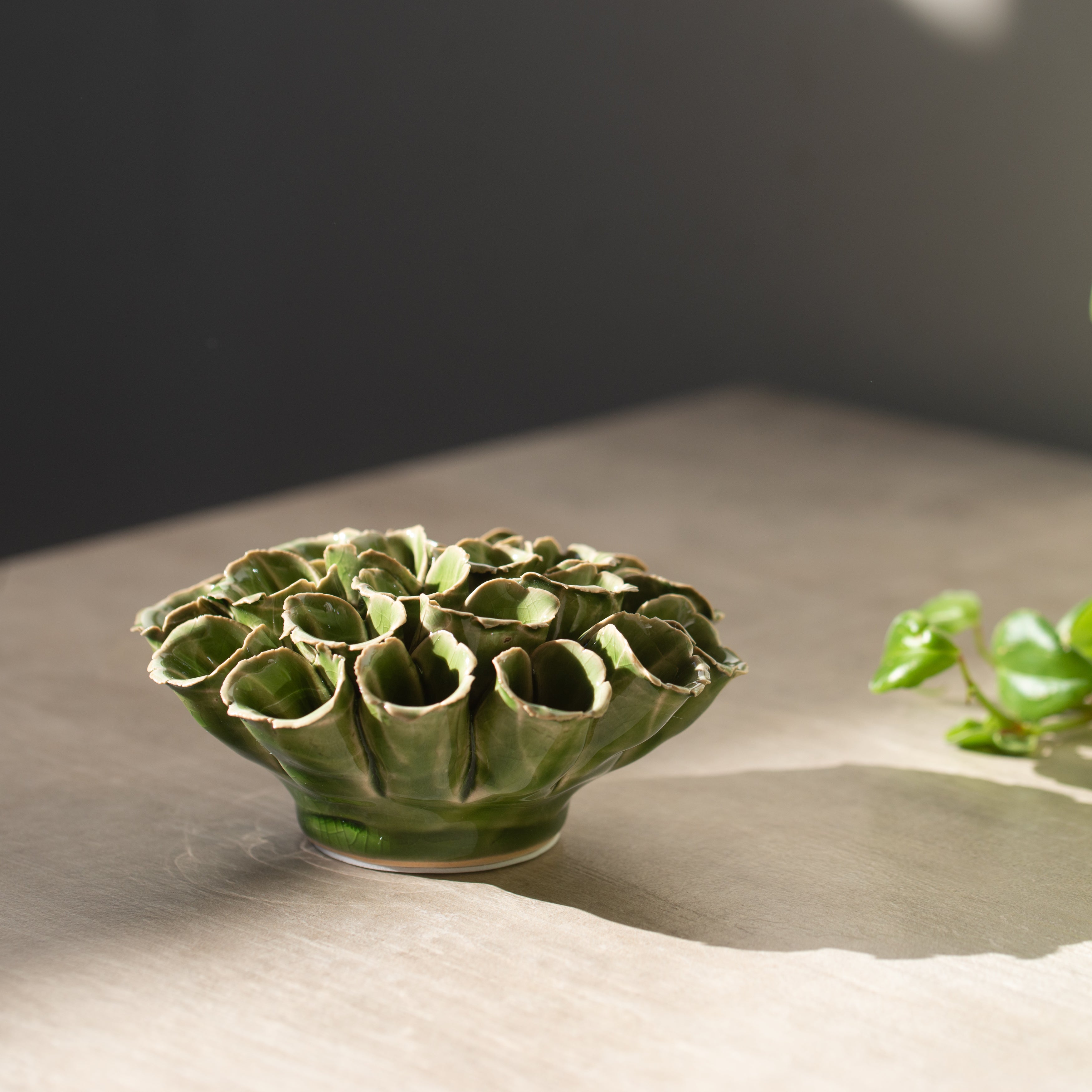 Ceramic Succulent | Green