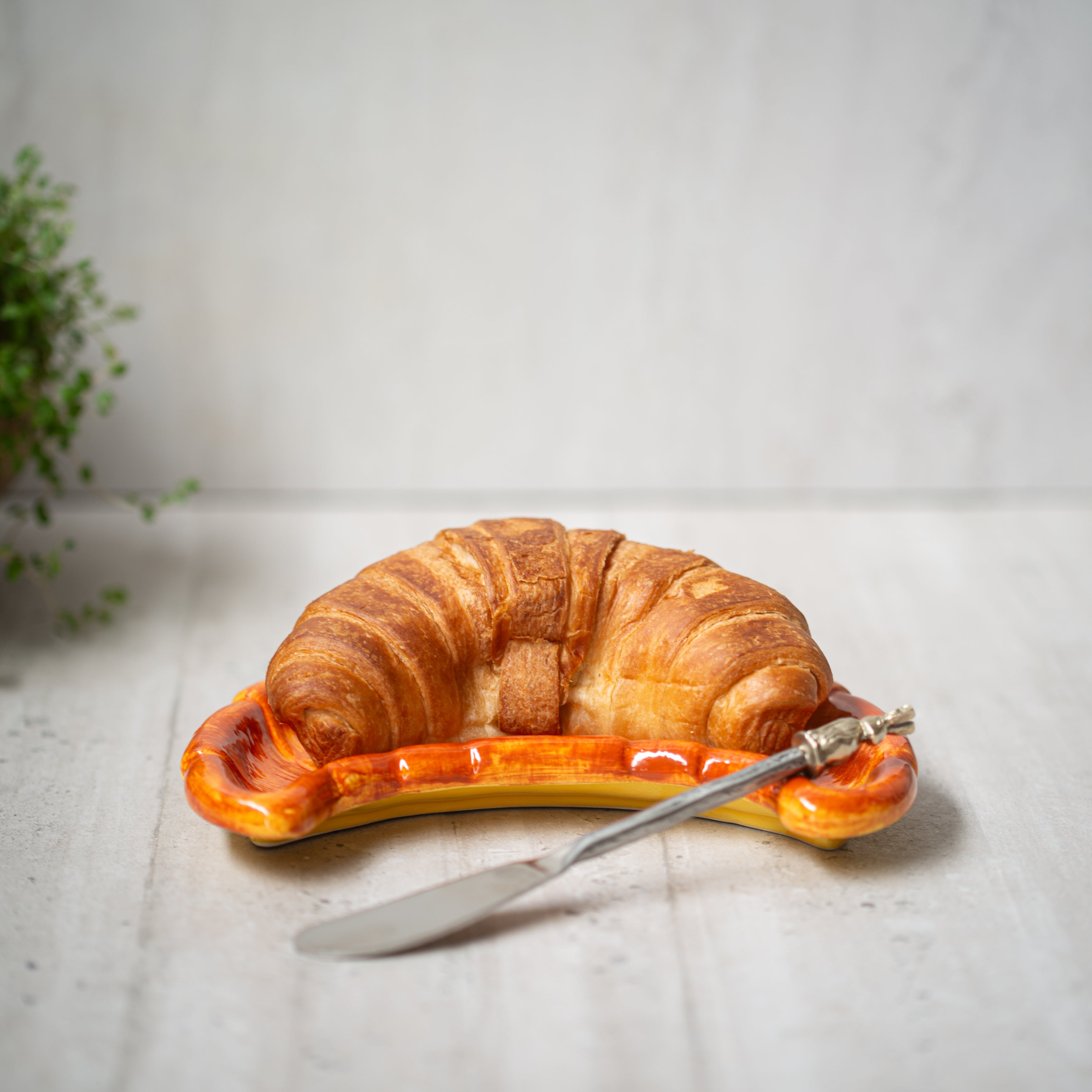 Ceramic Croissant Plate