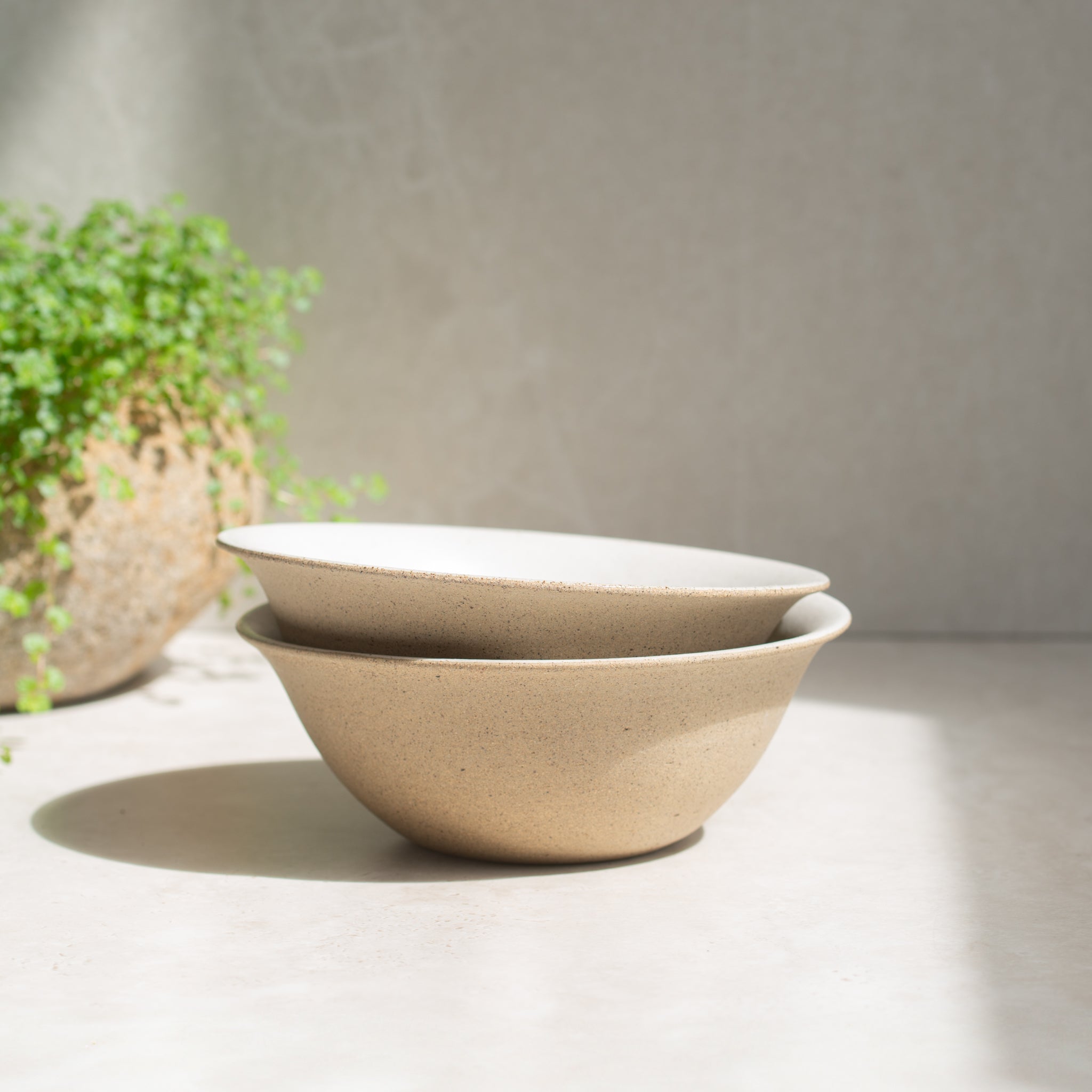 Curve Lip Ceramic High Sided Bowl