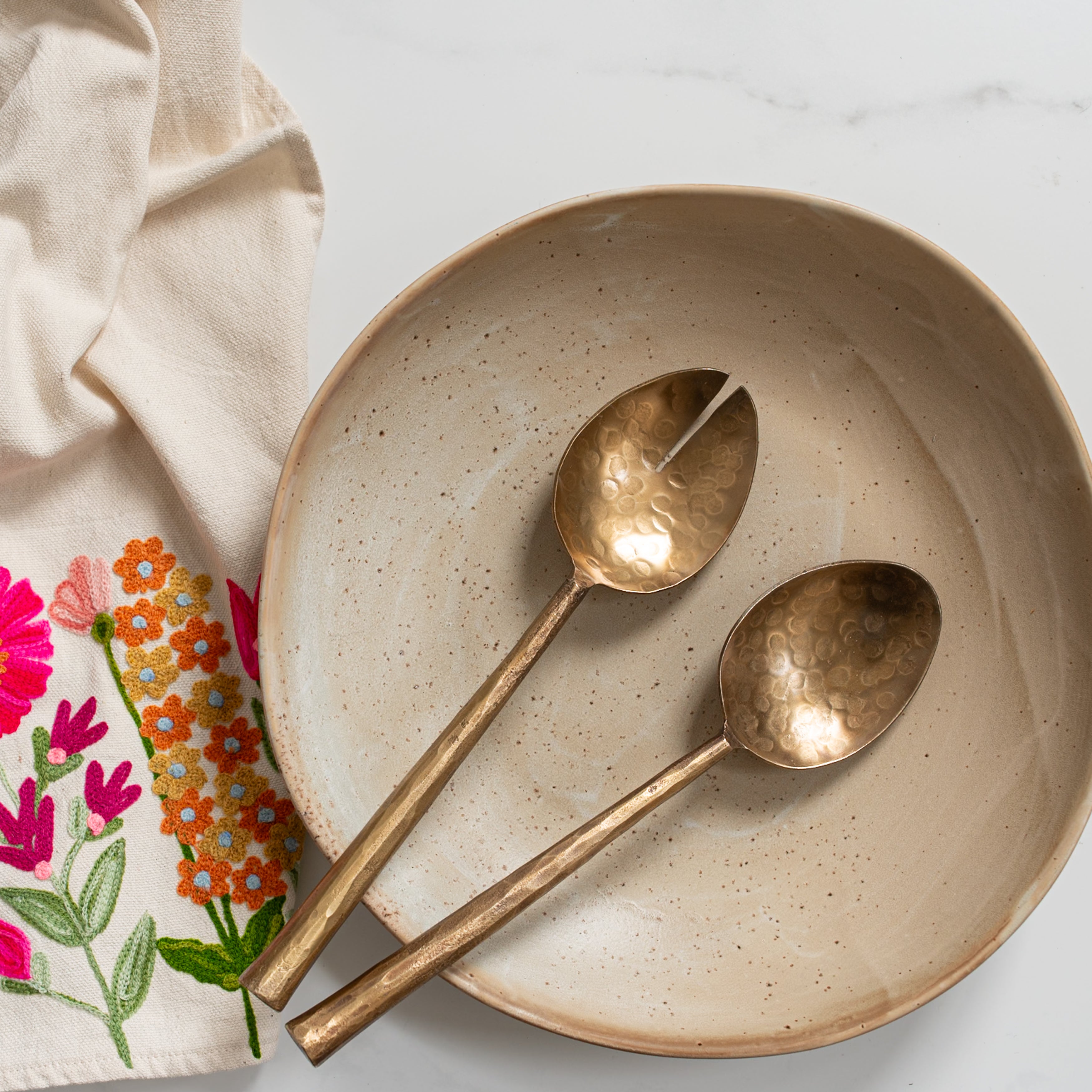 Salad Servers | Ronde | Antique Finish