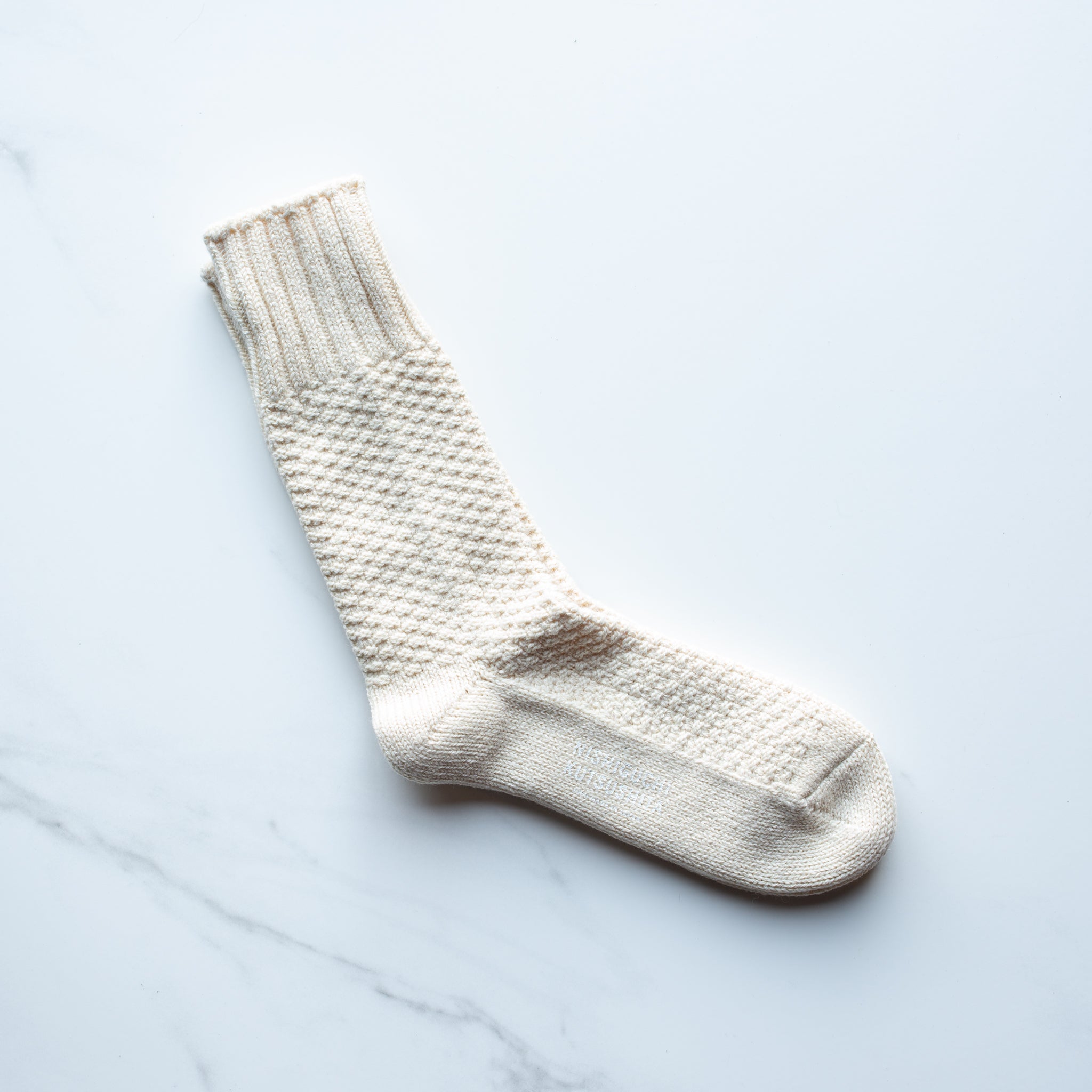 Wool Cotton Boot Socks | Ivory