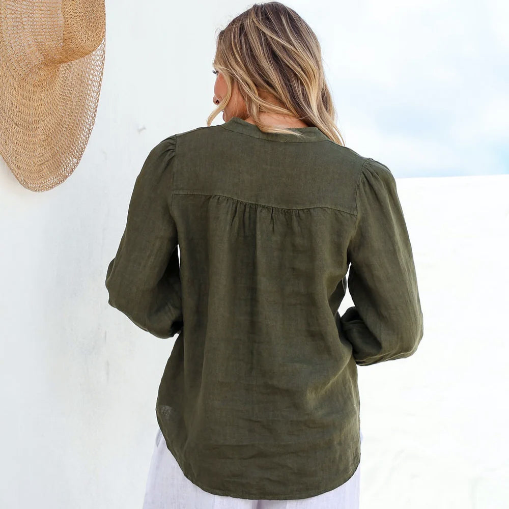 Linen Shirt | Brava | Juniper