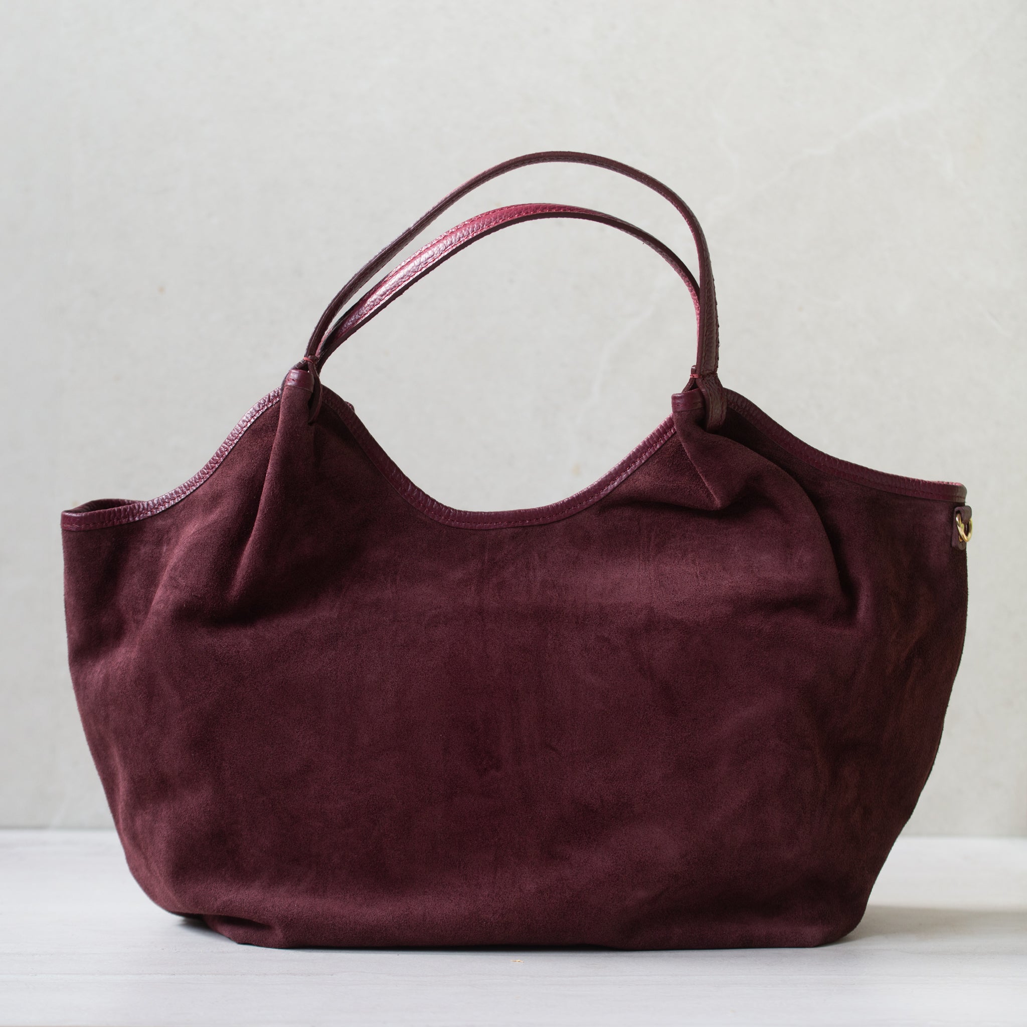 Maison Fanli | Hector Suede Bag | Plum