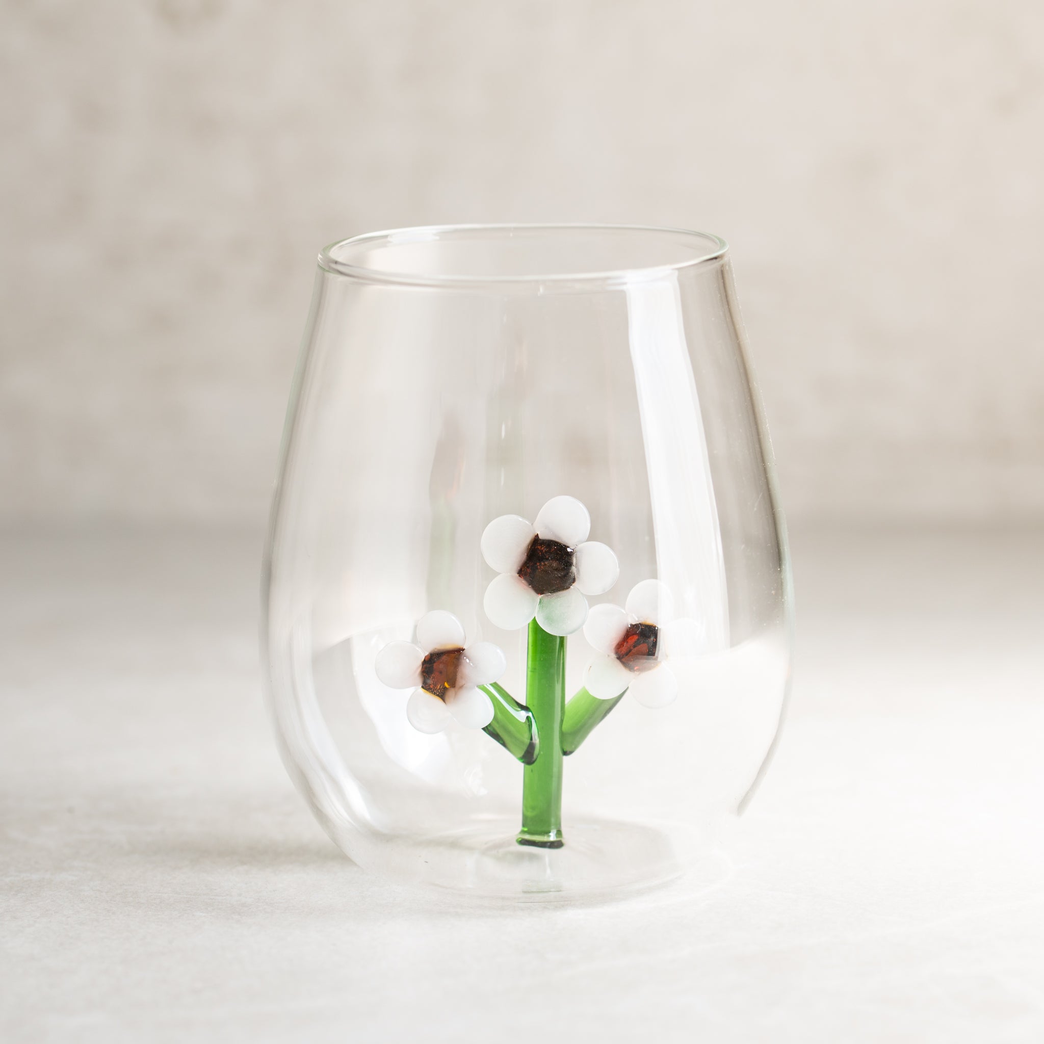 Manuka Flower Glass Tumbler