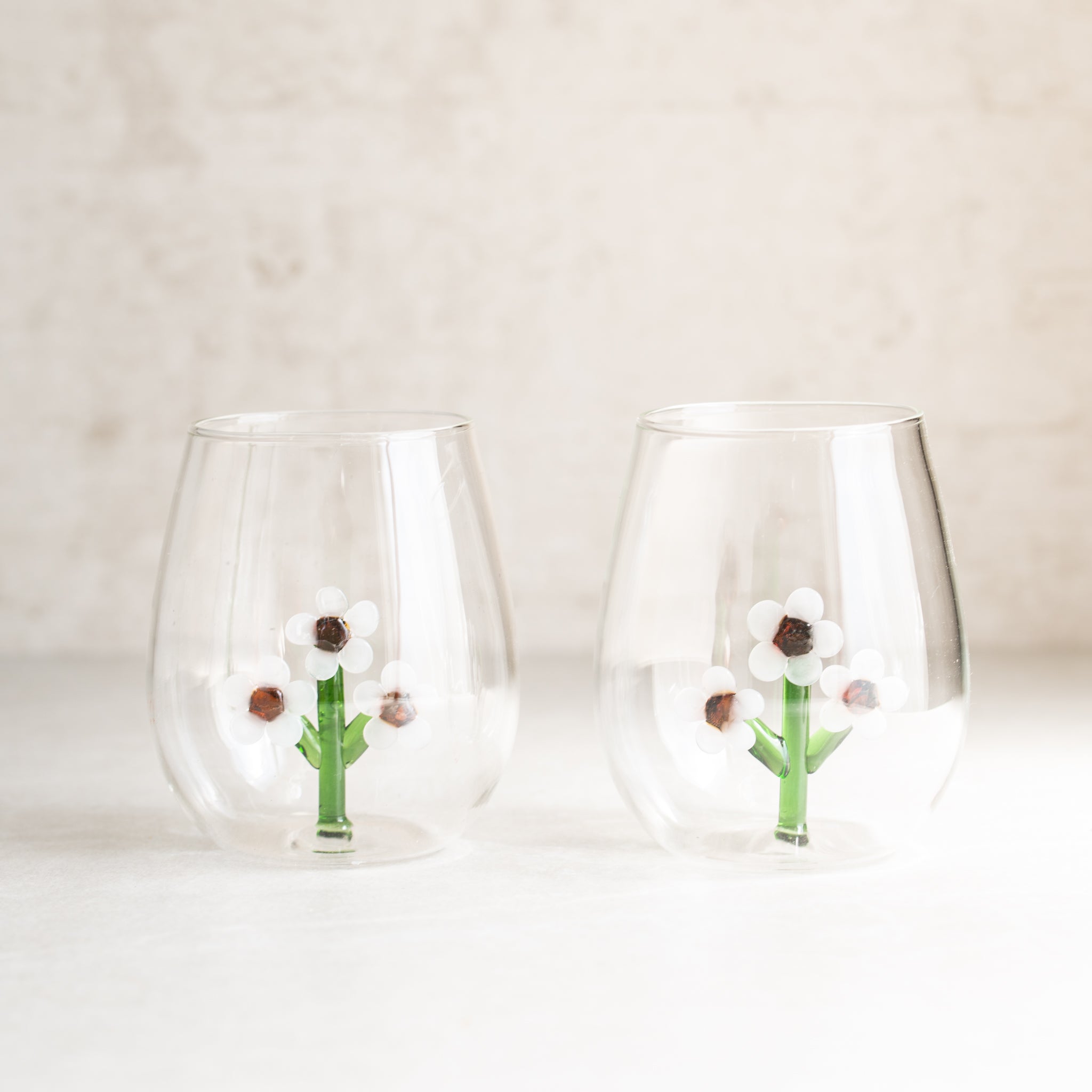 Manuka Flower Glass Tumbler