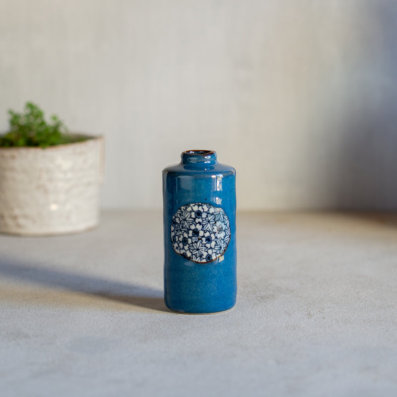 Japanese Ceramics | Maple Blossom Vase | Cylinder