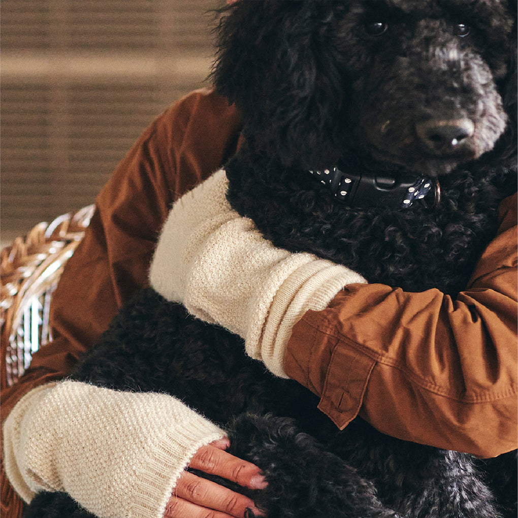 Yahae | Moss Stitch Warmer | Natural