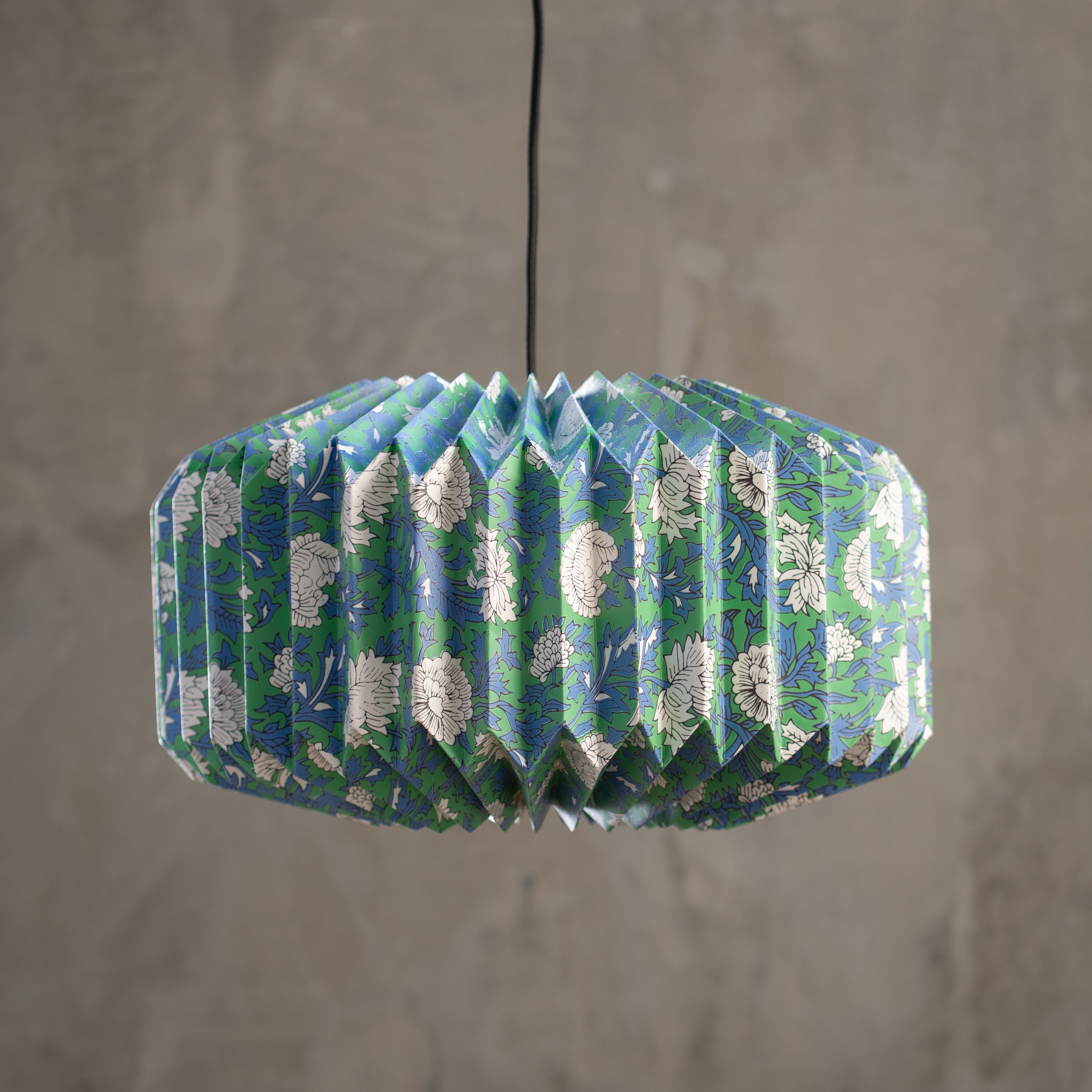 Pleated | Paper Light Shade | Callie | Garden
