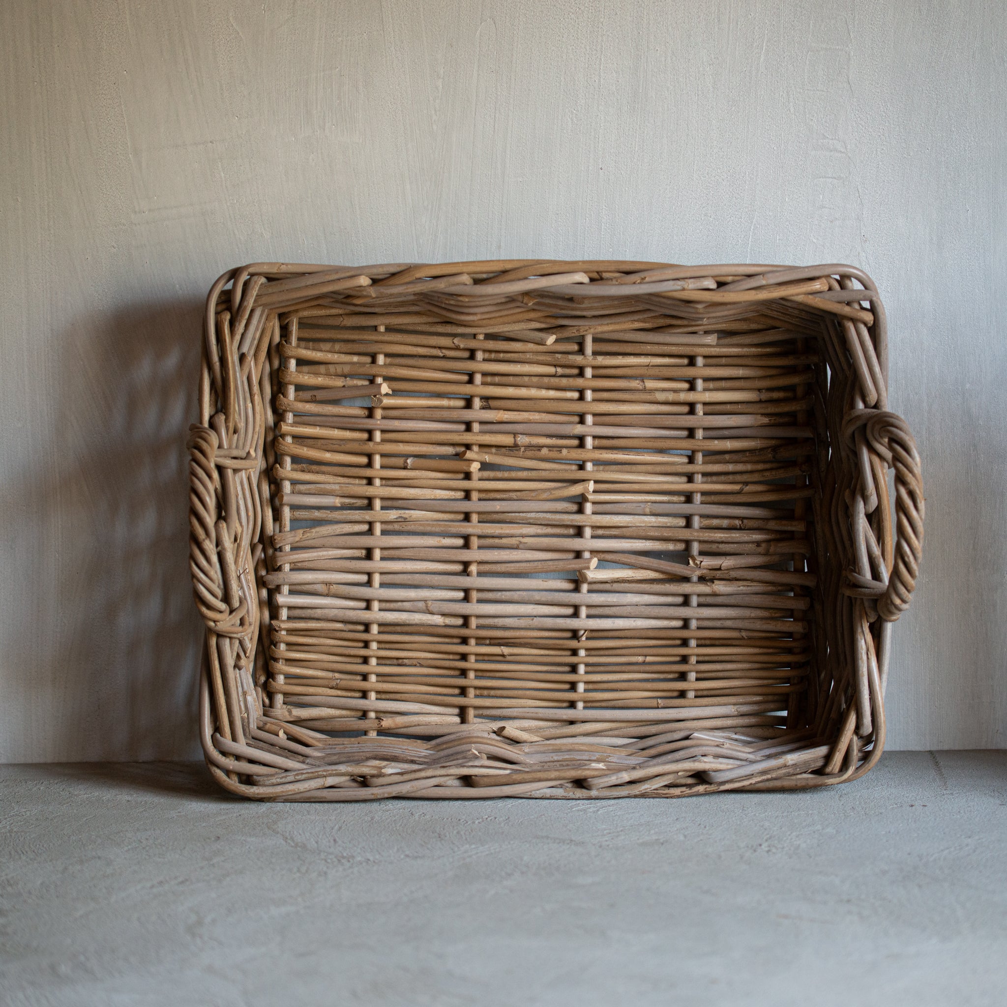 Rattan Tray | Grey Wash
