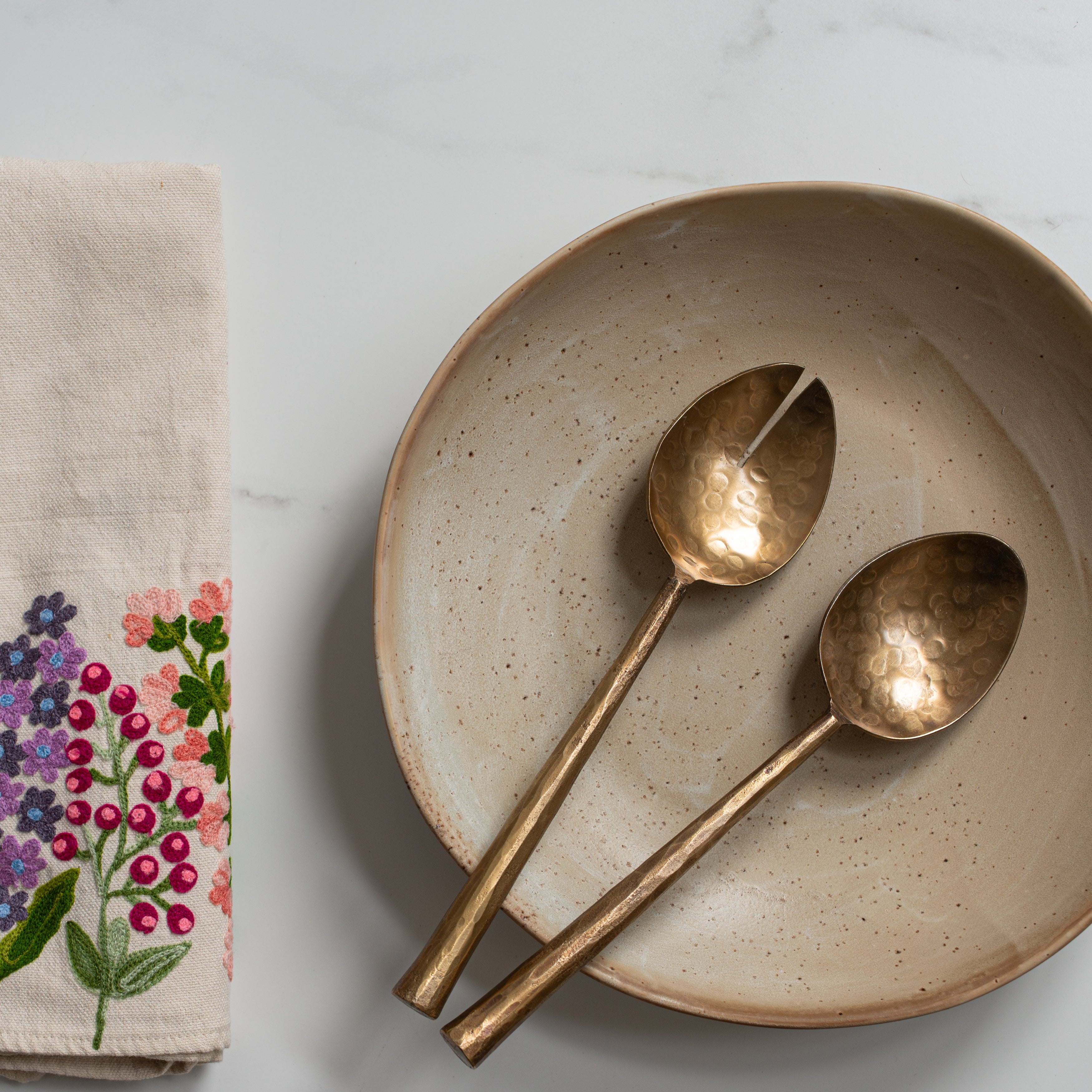 Salad Servers | Ronde | Antique Finish