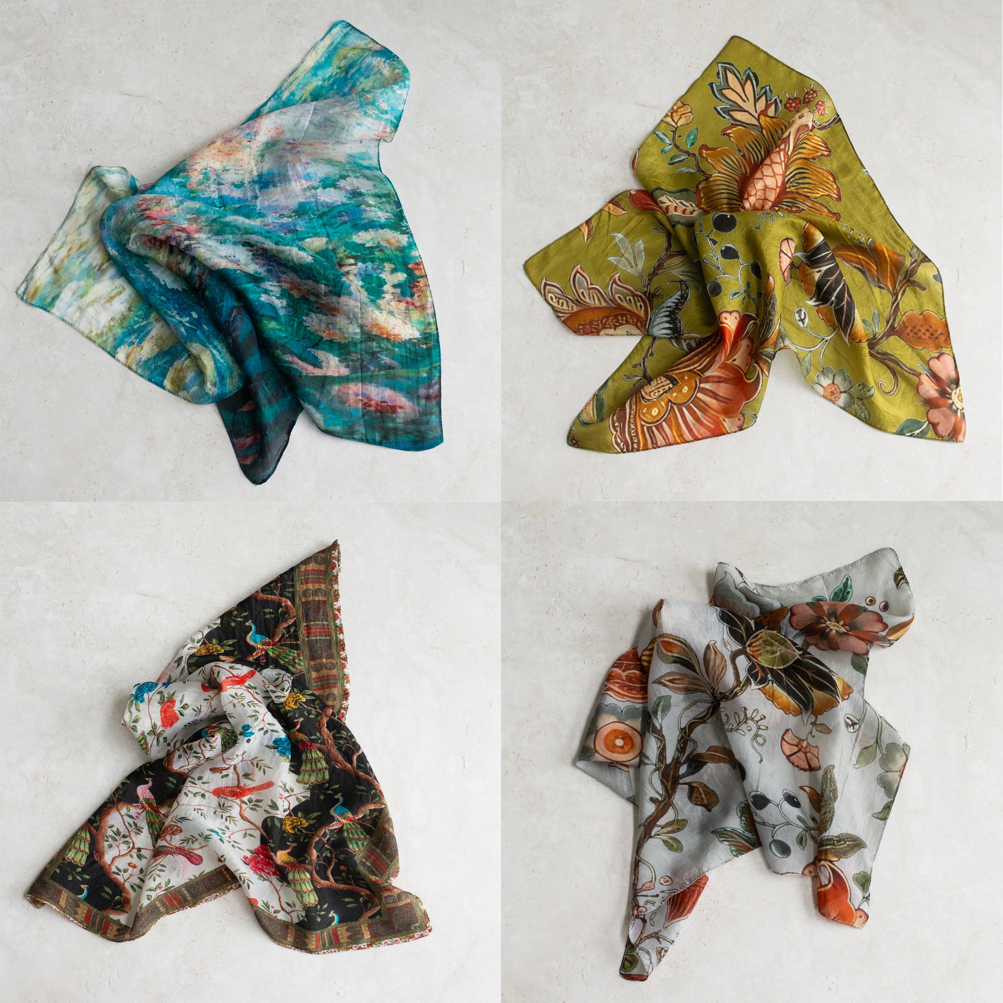 Silk Neck Scarf | Square