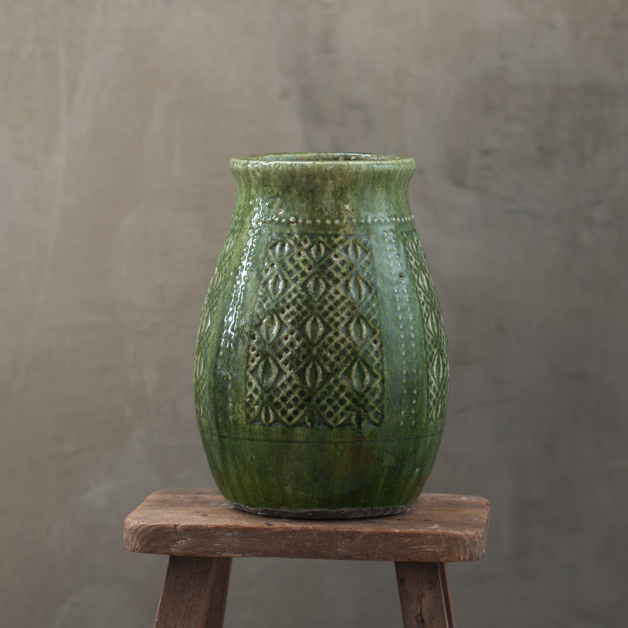 Sira Ceramic Vase | Green