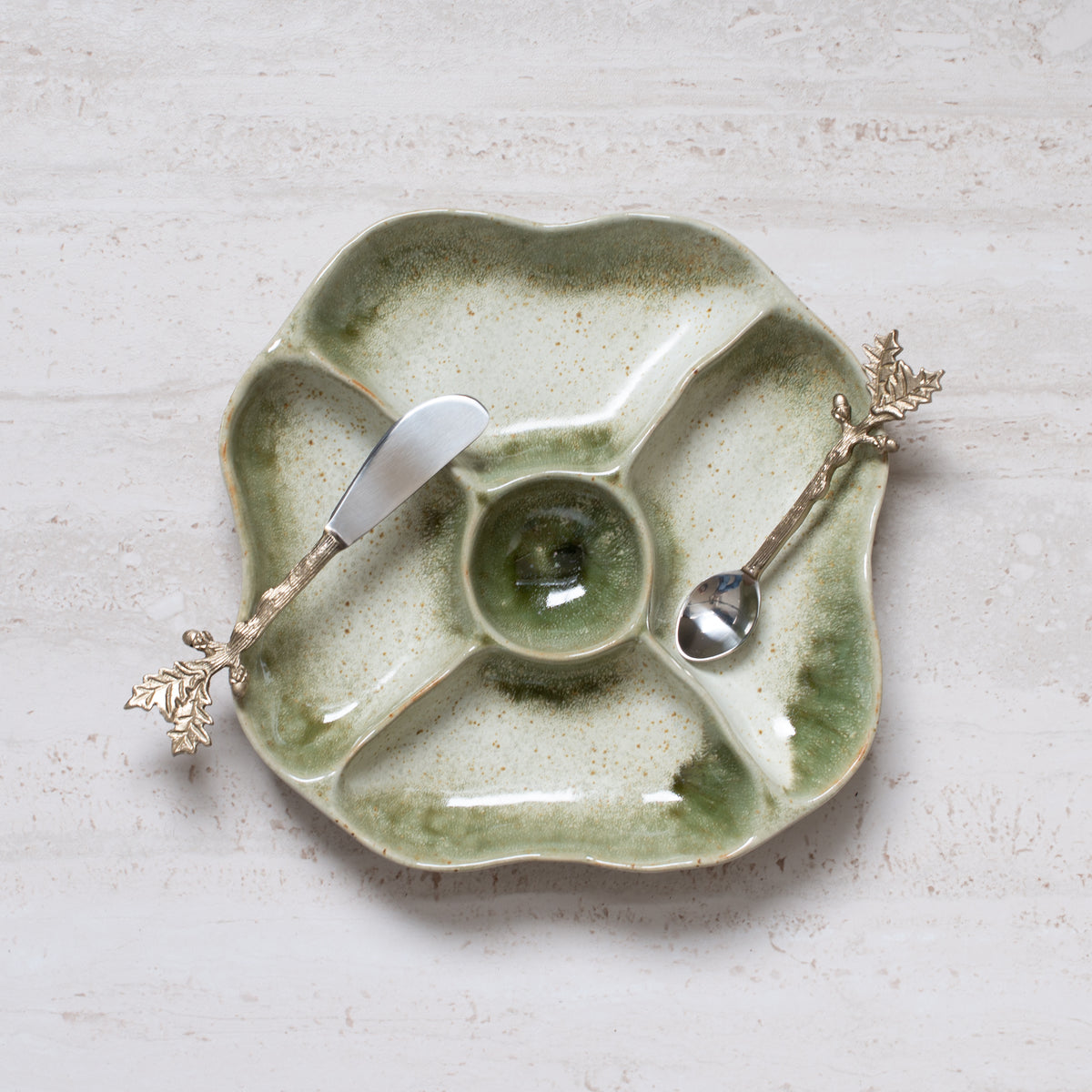 Speckled Relish Dish | Green