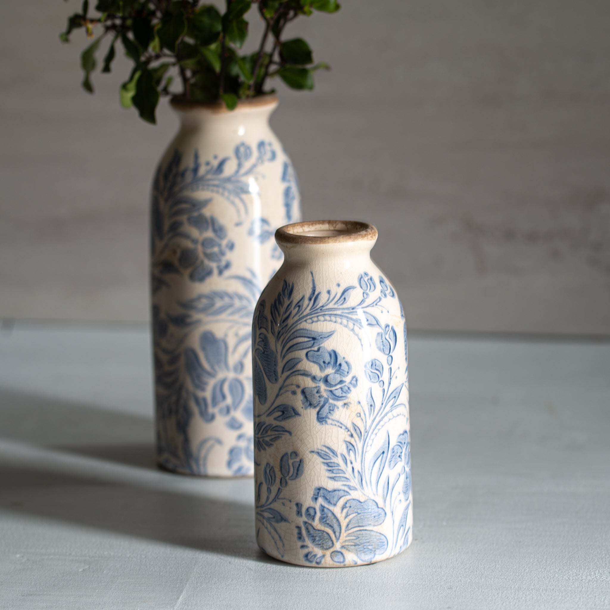 Bud Vases | Vintage Blue | Set/2