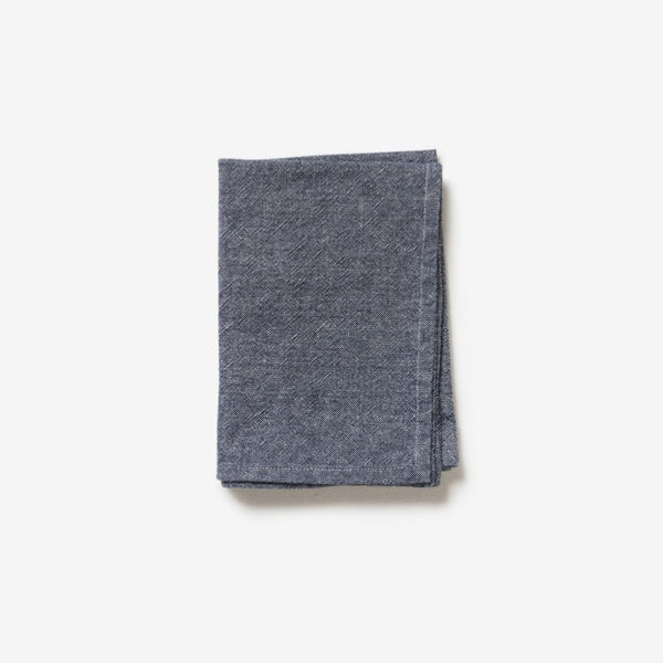 Washed Cotton Tea Towel | Navy