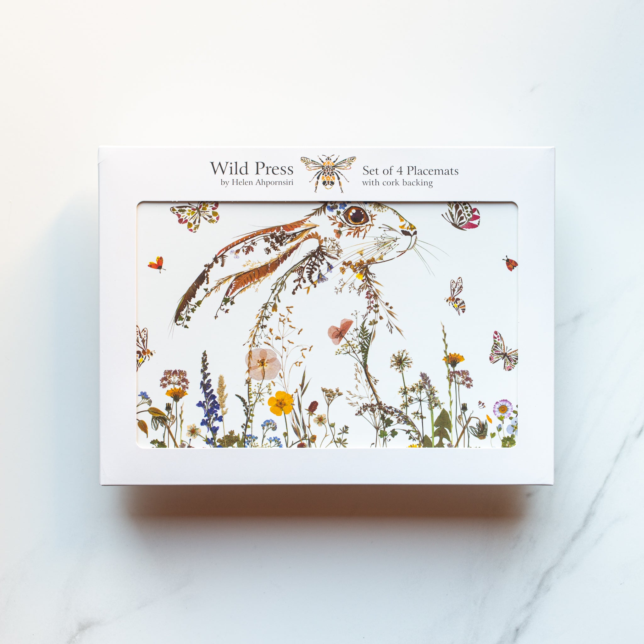 Placemats | Set of 4 | Wildflower Hare