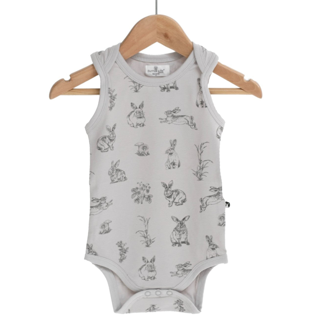 Burrow & Be | Singlet Onesie | Burrowers Grey