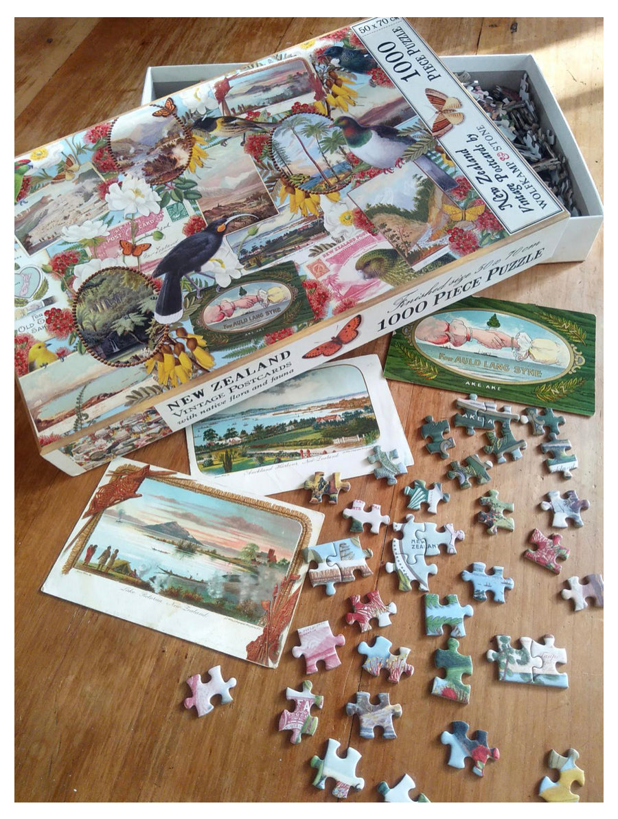 Puzzle | NZ Native Birds & Postcards (1000 Pieces)