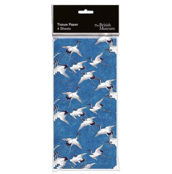 Printed Tissue Paper | ‘Cranes In Flight' Pattern
