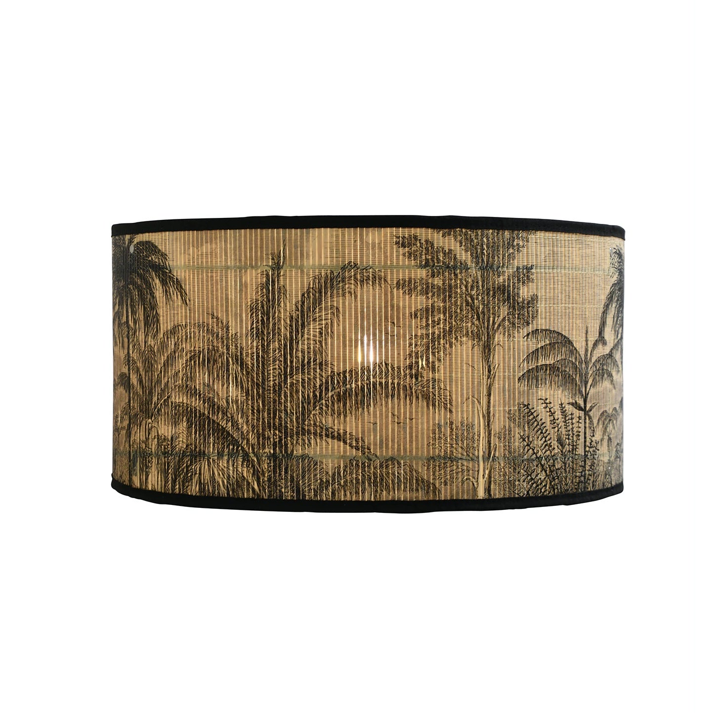 Bamboo Drum Light Shade | Palm Tree Tops