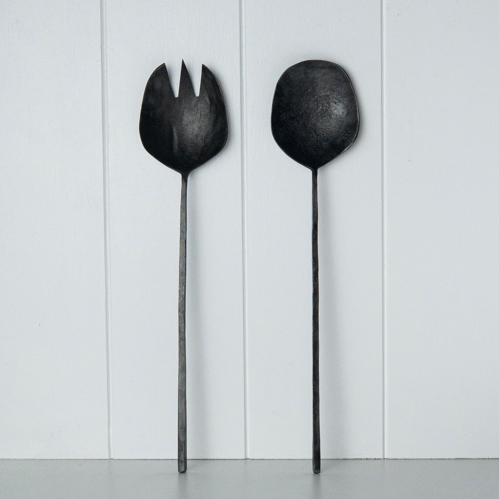 Fine Square Handled Servers | Burnished - Large