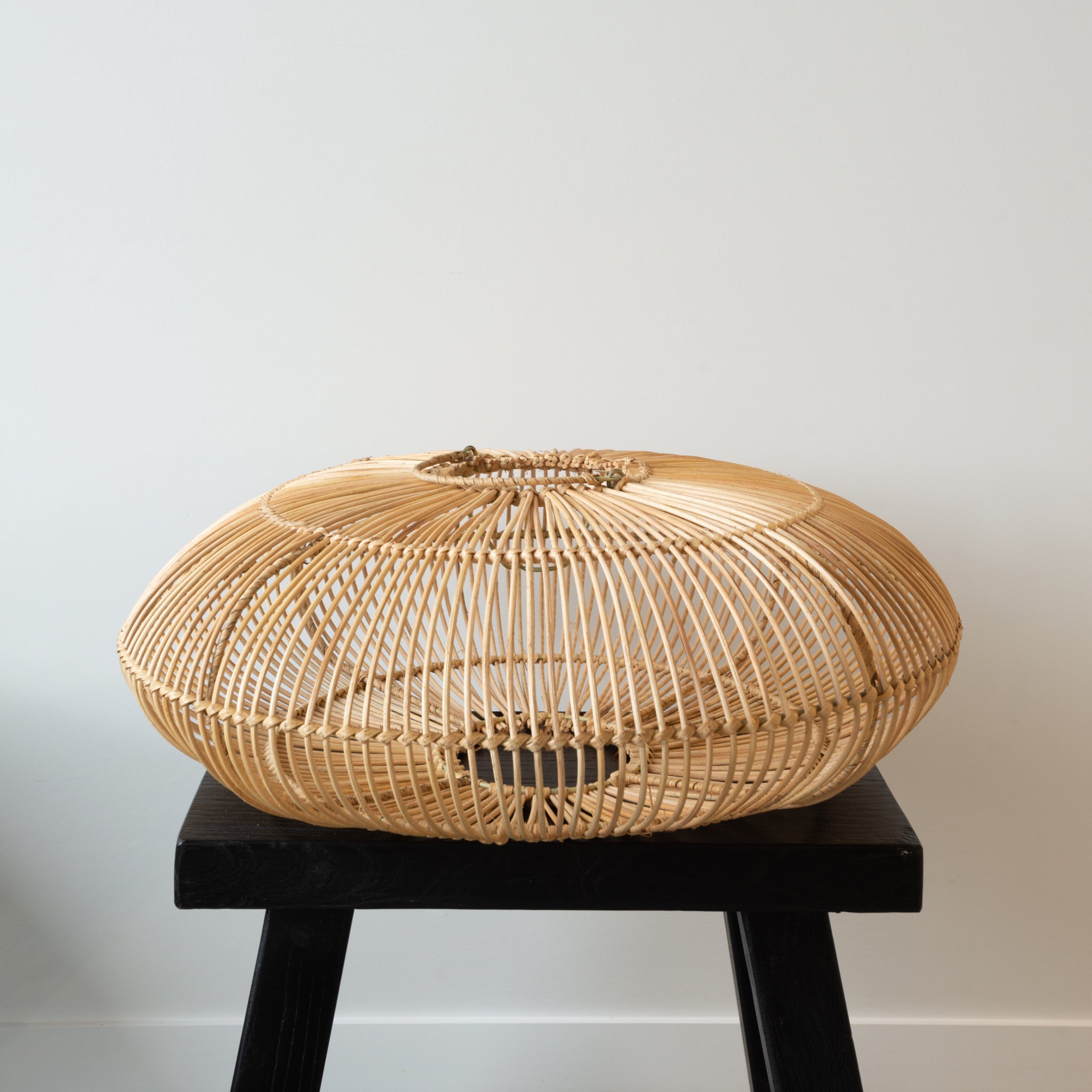 Curio Urchin, Rattan Light Shade |  Radial-Weave / Natural