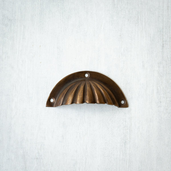 Brass Drawer Pull NZ ‘Deco Fan’ Design